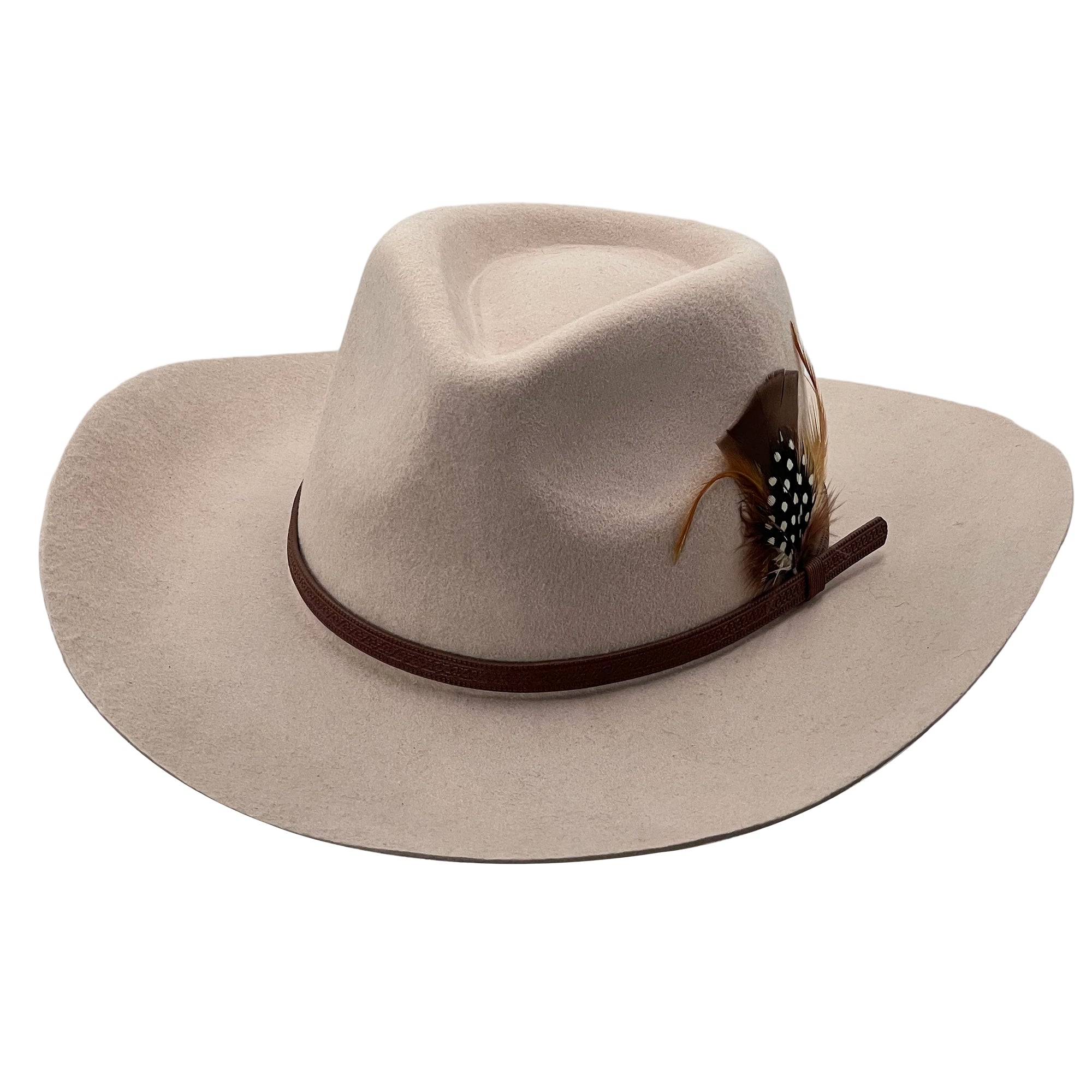 Modern Oatmeal Hat – Narrow Band Accent