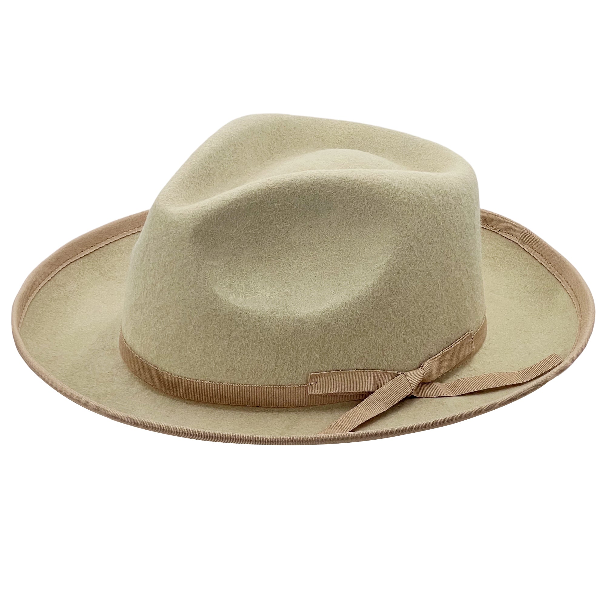 Oatmeal Fedora – Knotted Cord Band