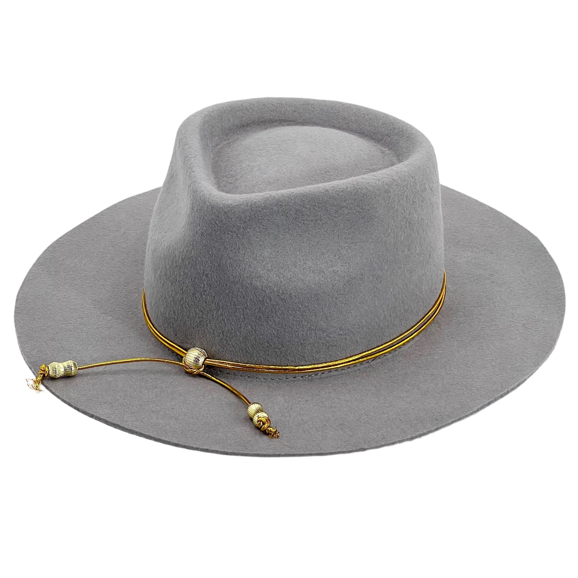Soft Gray Felt – Minimal Metal Accent
