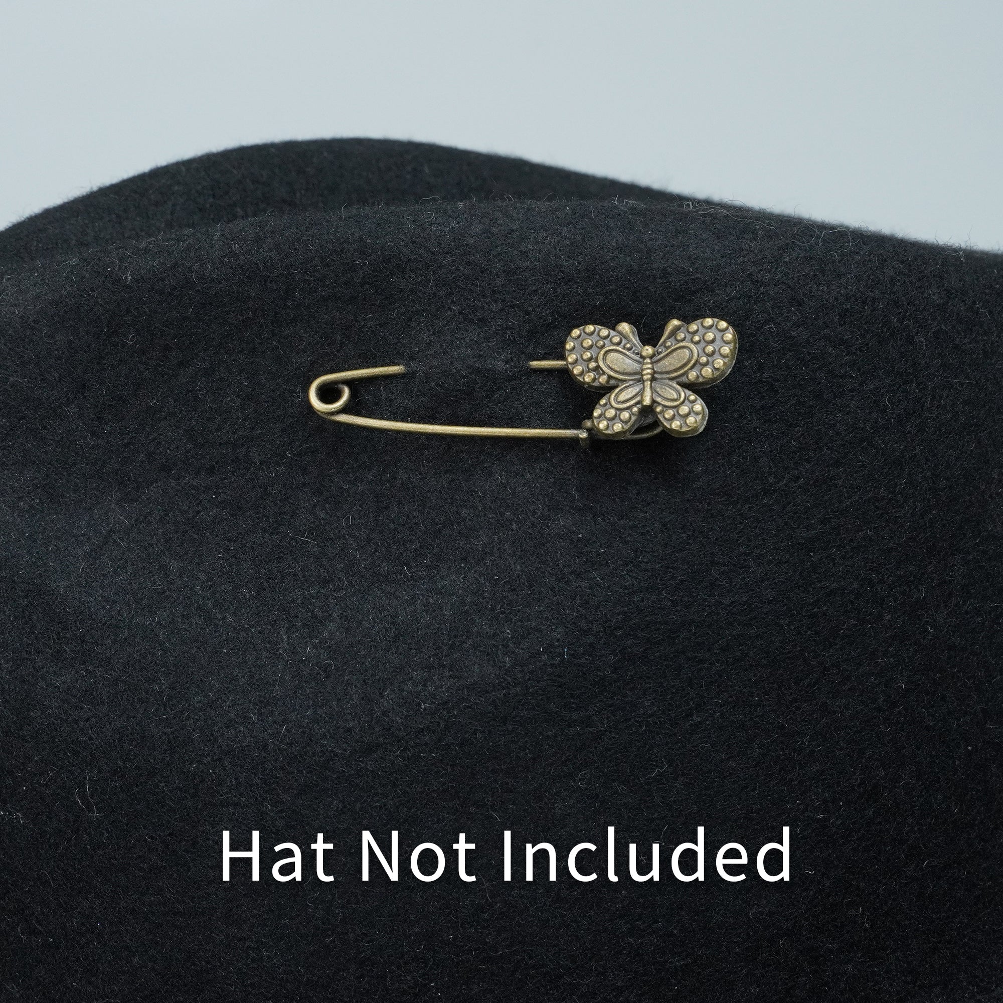 VINTAGE COPPER BUTTERFLY HAT PIN