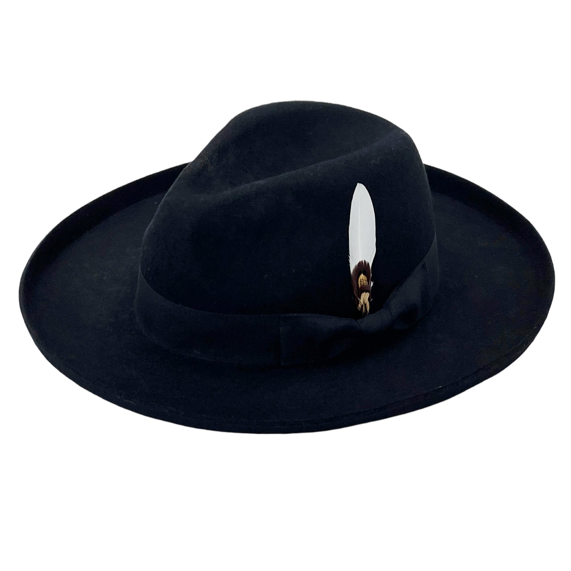 Modern Black Hat – Textured Band Detail