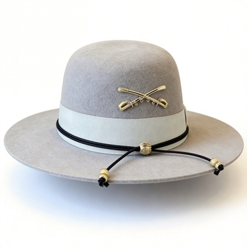 Modern Gray Hat – Minimalist Metal Trim