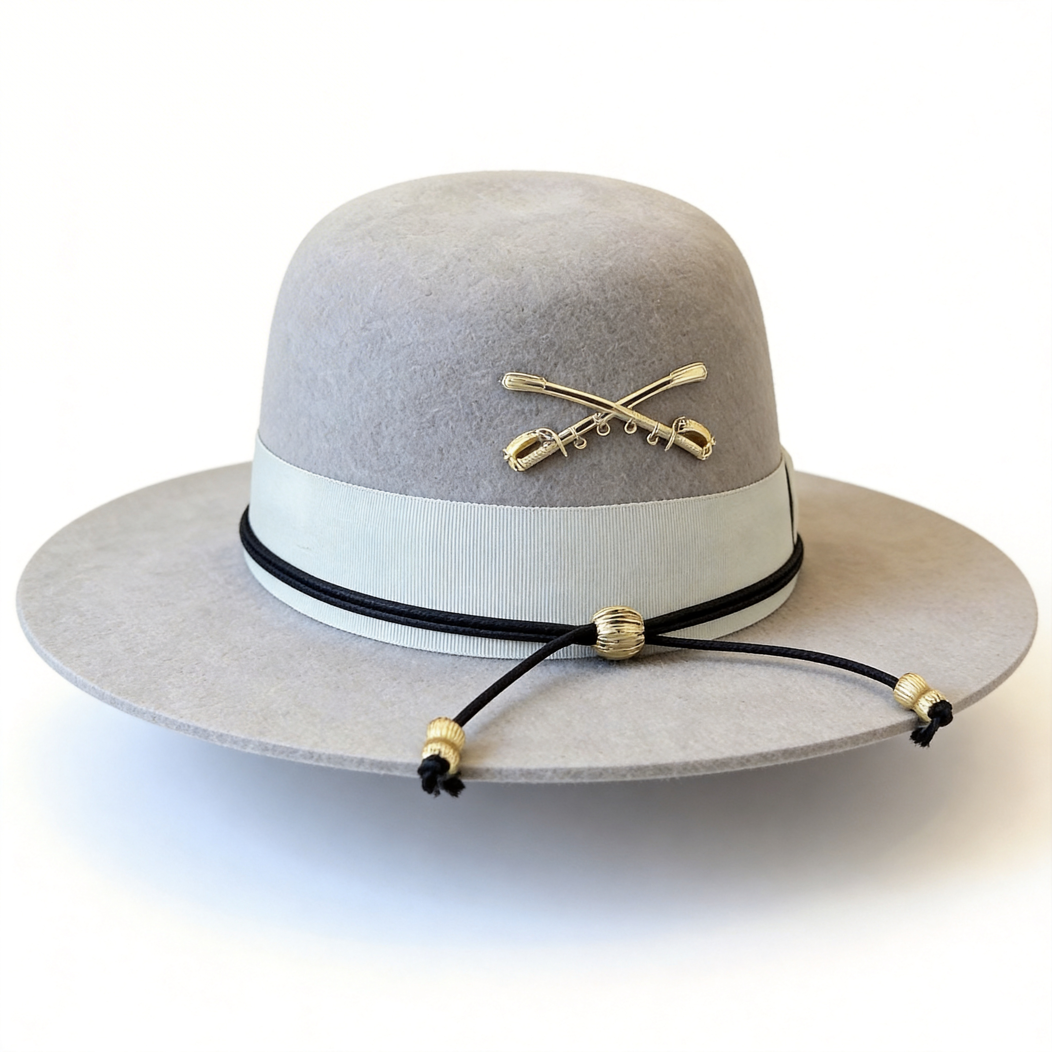 Modern Gray Hat – Minimalist Metal Trim
