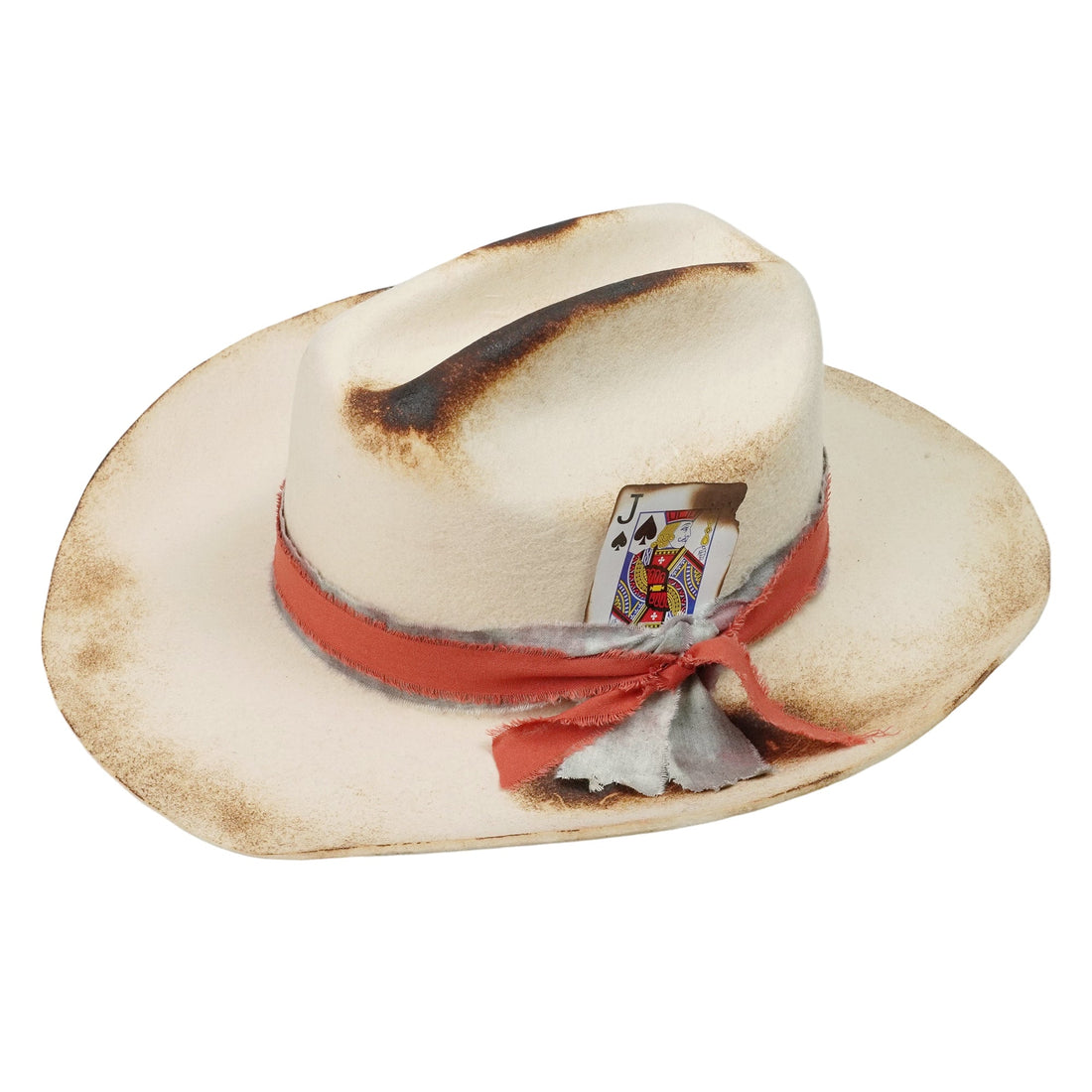Western-Inspired Felt Hat – Rolled Brim, Artisan Touch