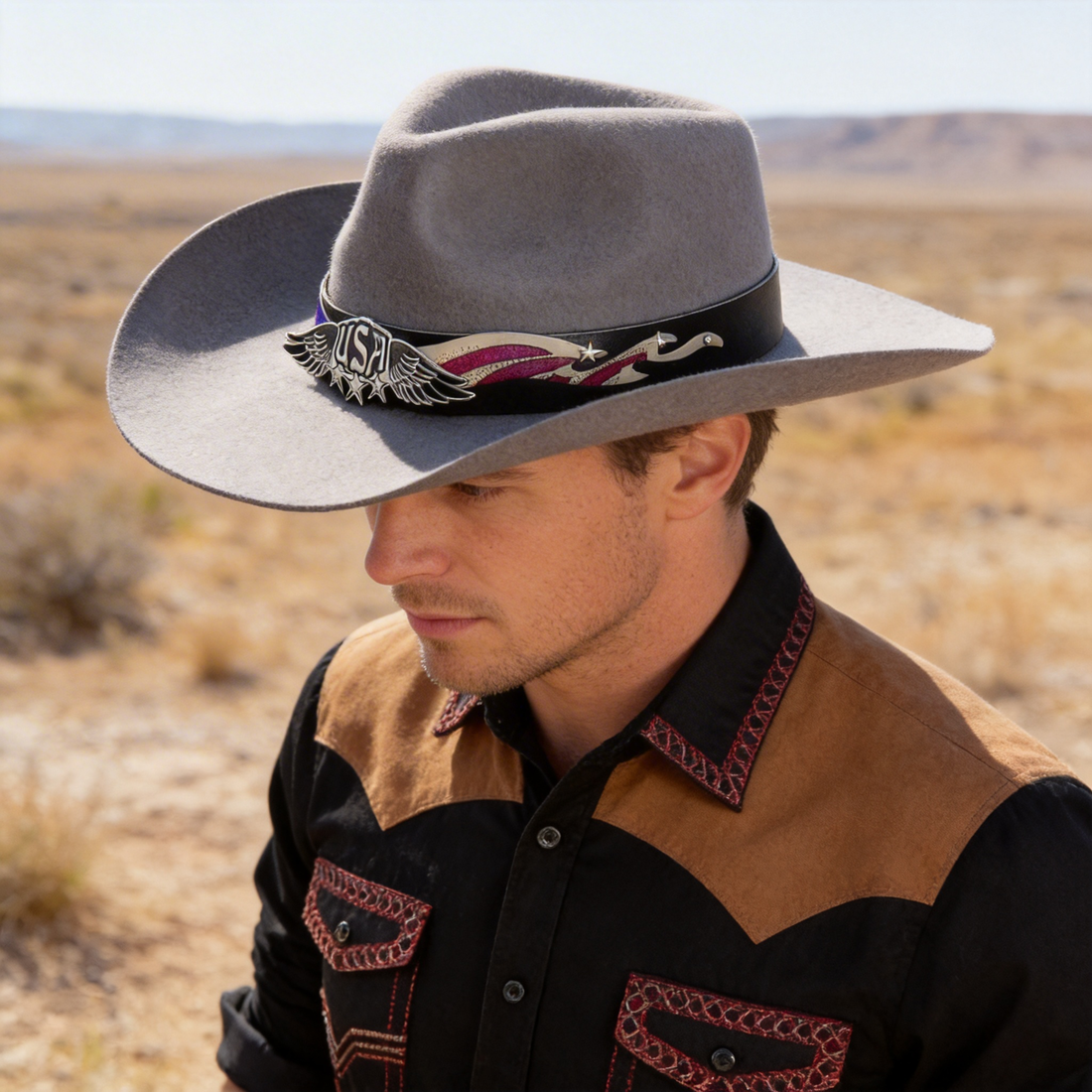Teardrop Hat – Custom Print on Leather