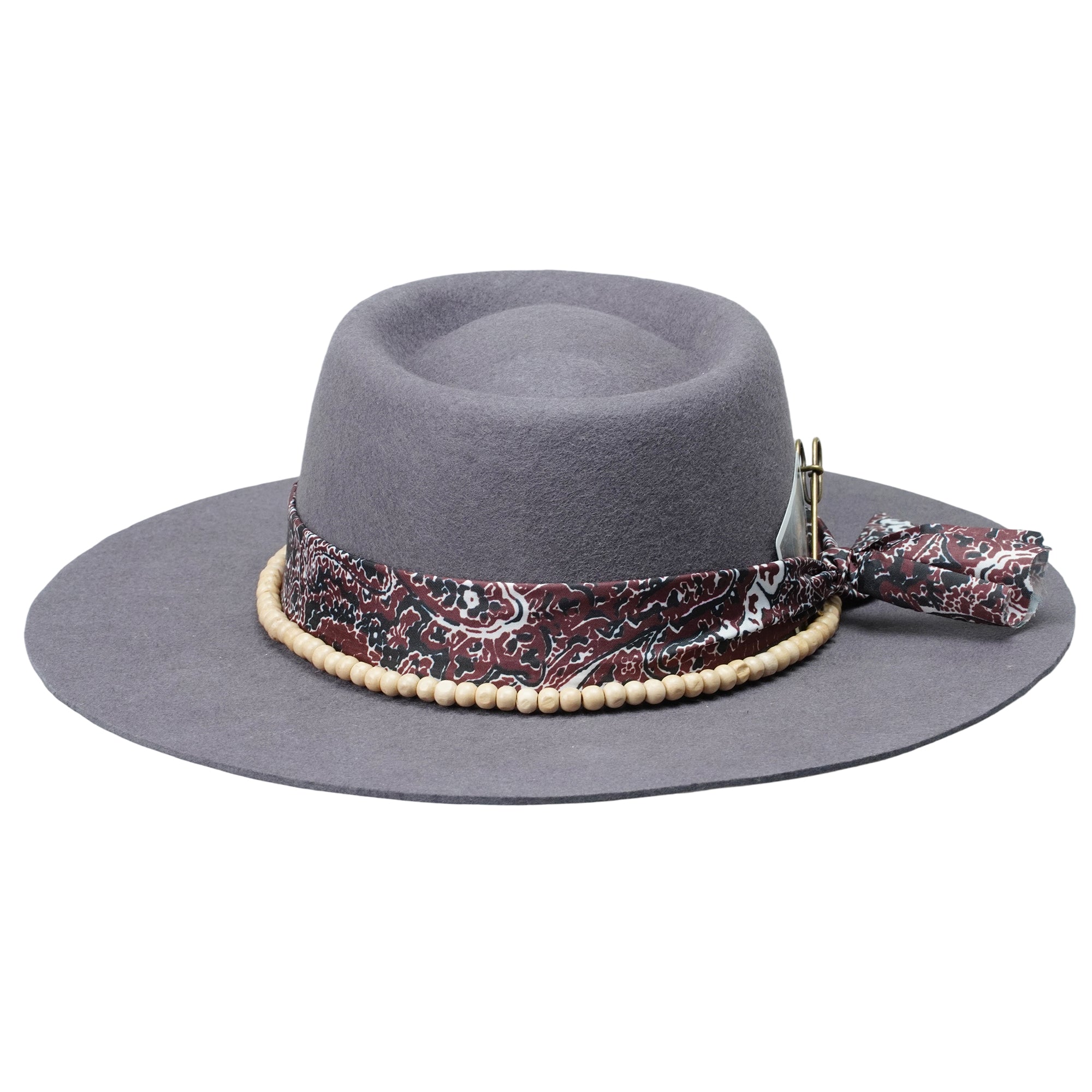 Gambler Hat with Beaded Band & Playing Cards