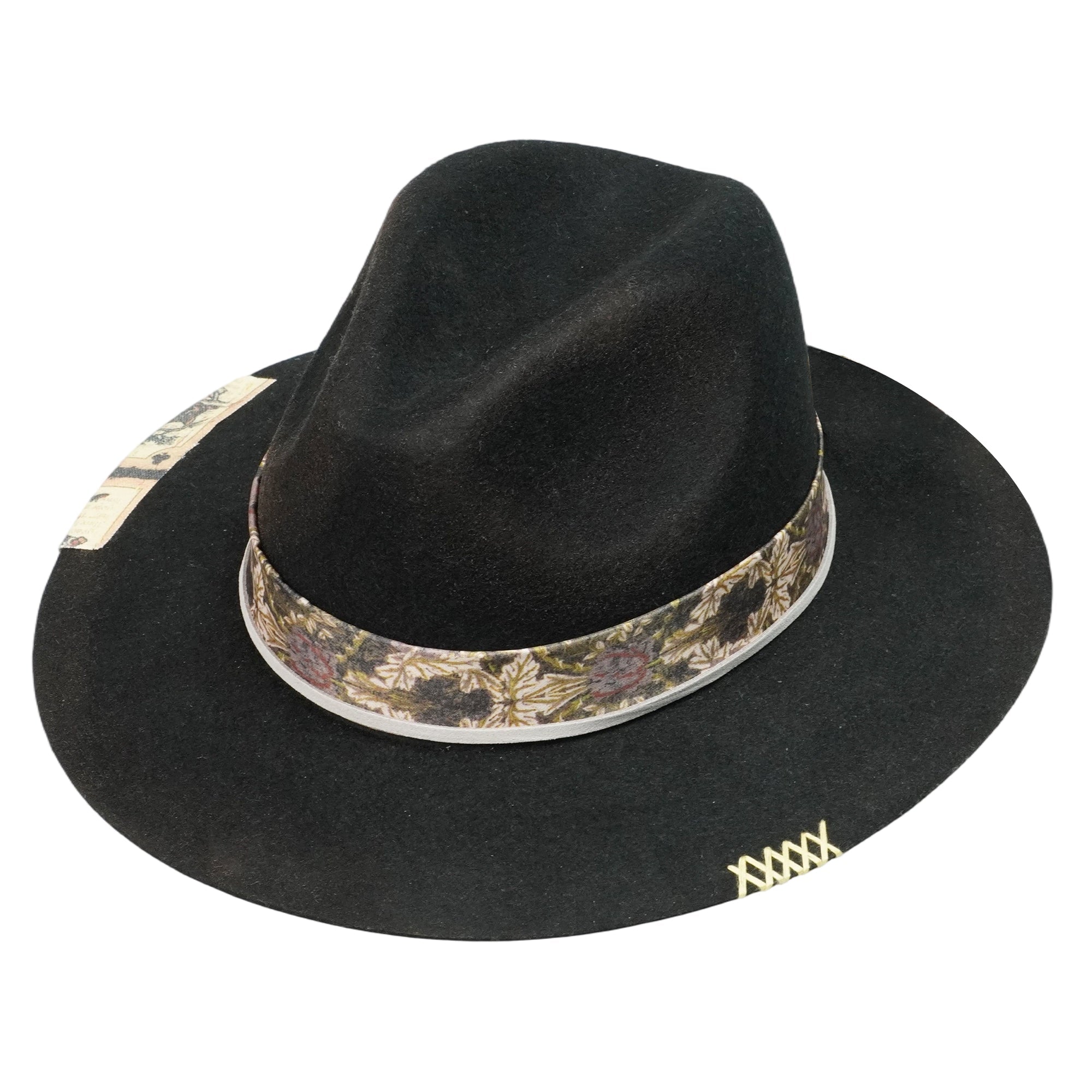 Urban Felt Hat – Sleek Silhouette, Graphic Band