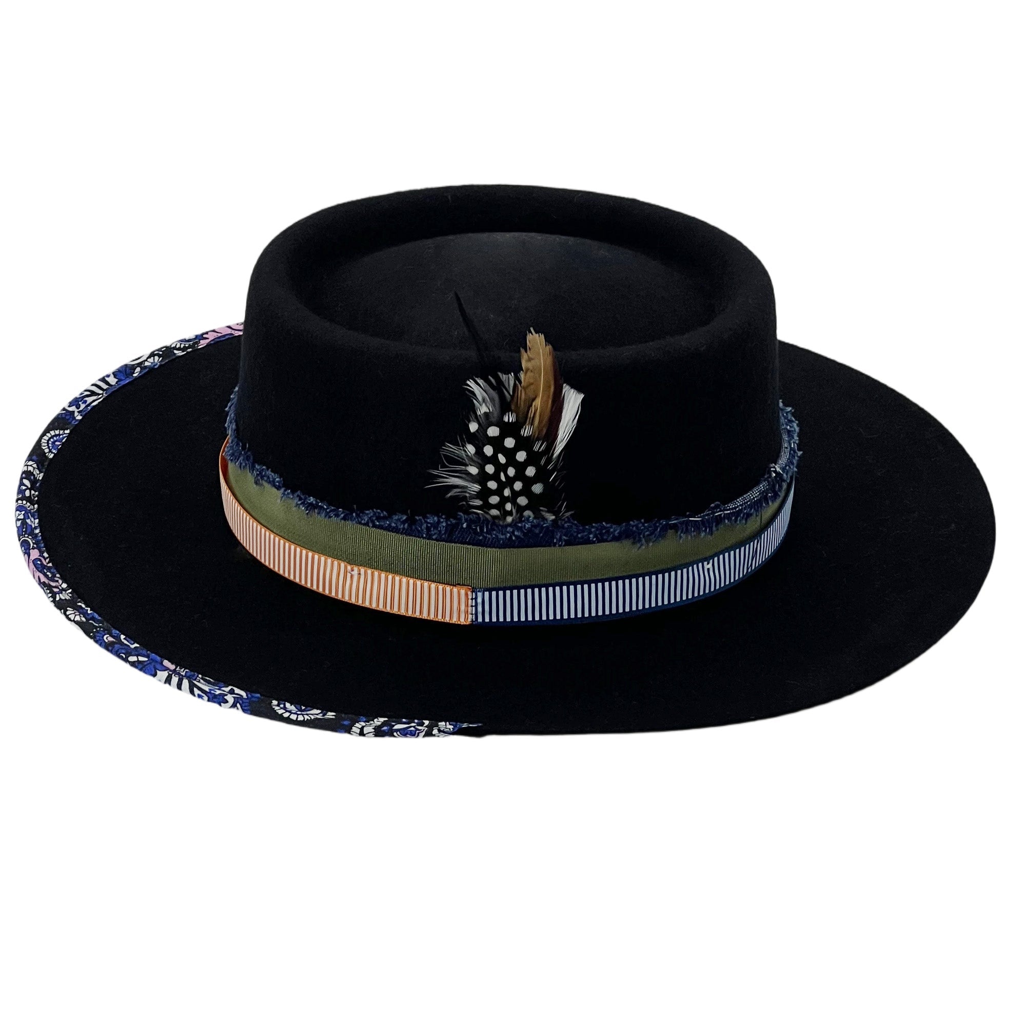 Premium Felt Hat – Bold Trim, Minimal Base