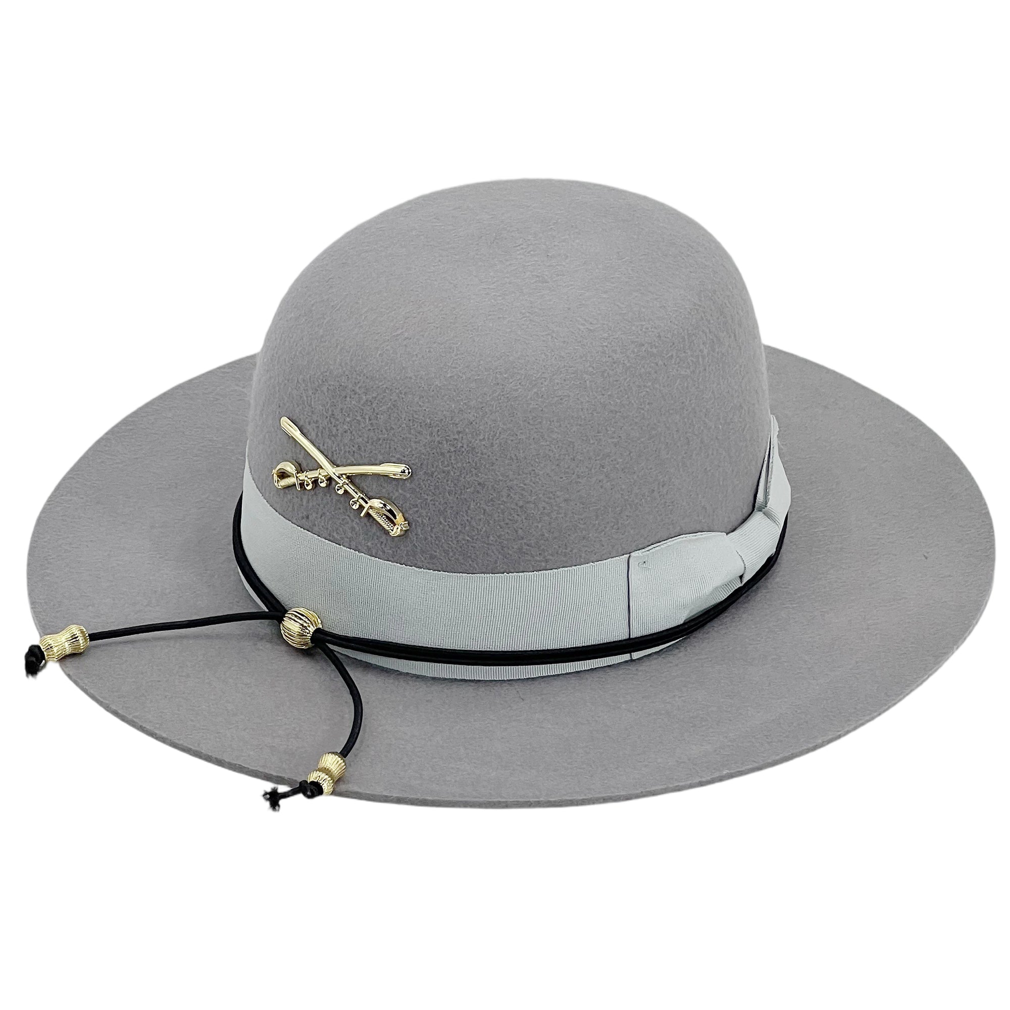 Modern Gray Hat – Minimalist Metal Trim