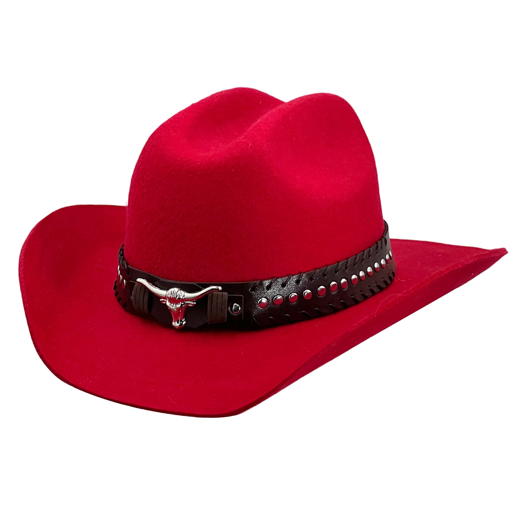 Bold Red Cowboy – Custom Metal Details