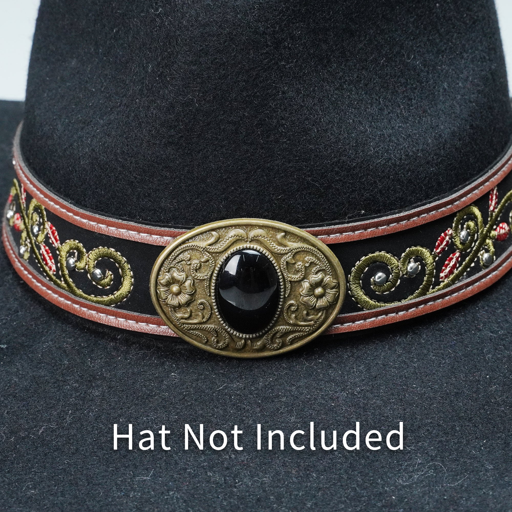 ENGRAVED METAL EMBROIDERY HAT BAND