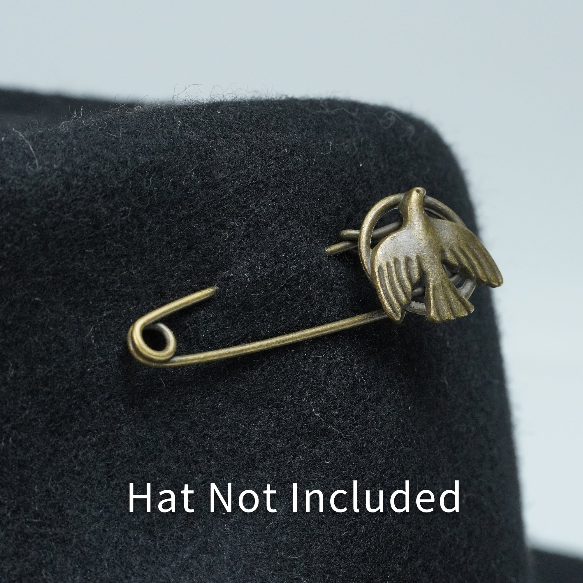 VINTAGE COPPER DOVE HAT PIN