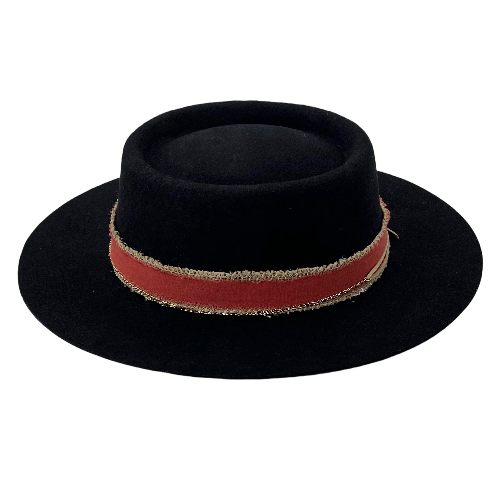 Custom Fabric Gambler Hat – Deep Black