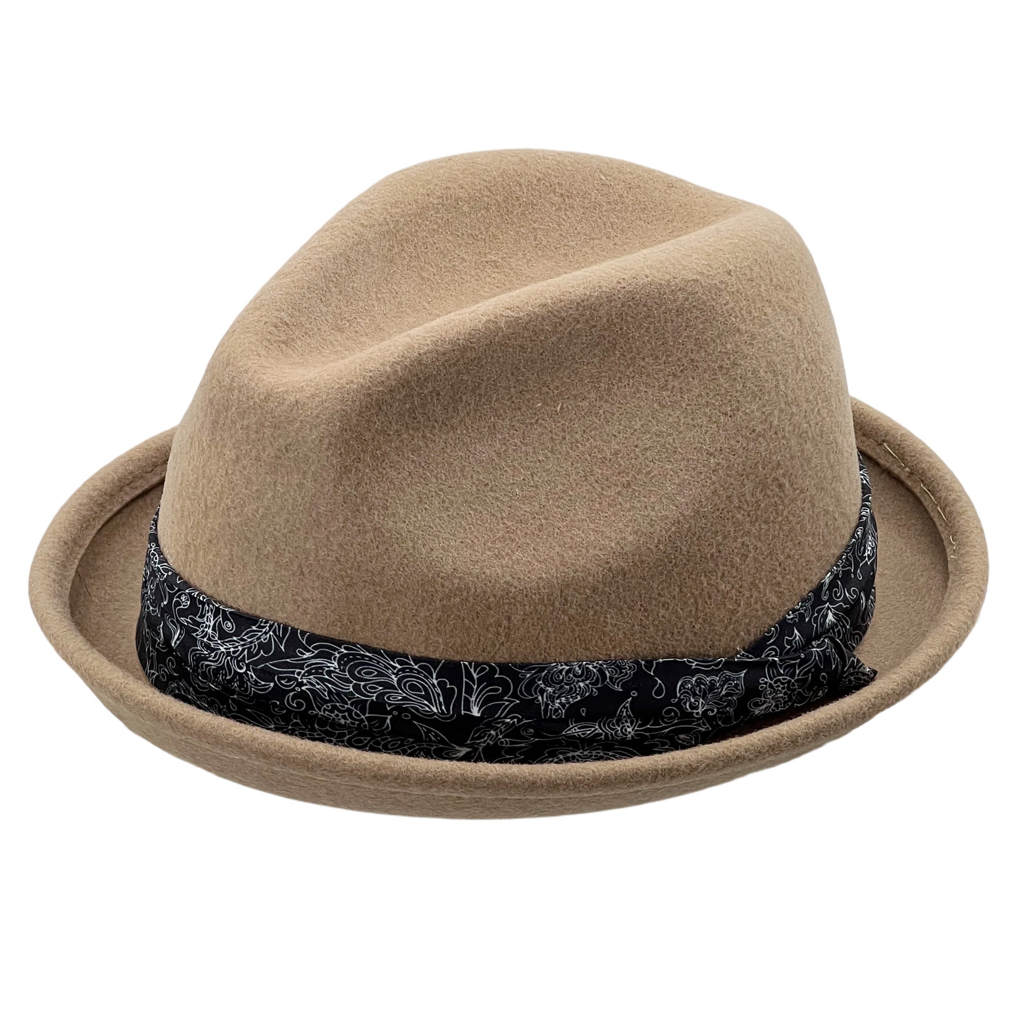Modern Felt Fedora – Printed Accent