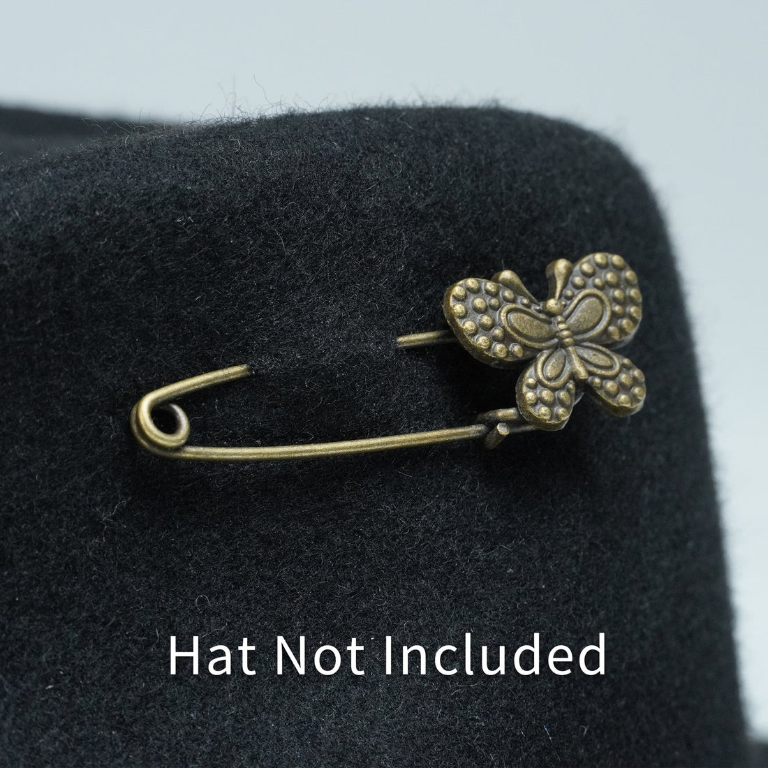 VINTAGE COPPER BUTTERFLY HAT PIN