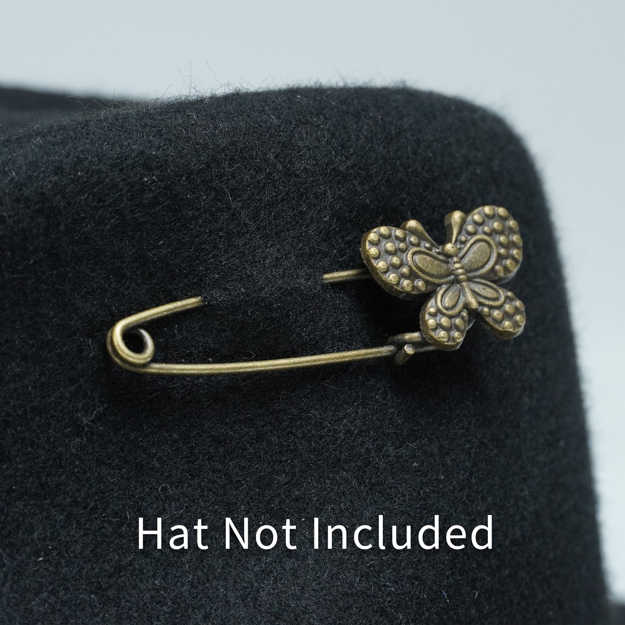 VINTAGE COPPER BUTTERFLY HAT PIN