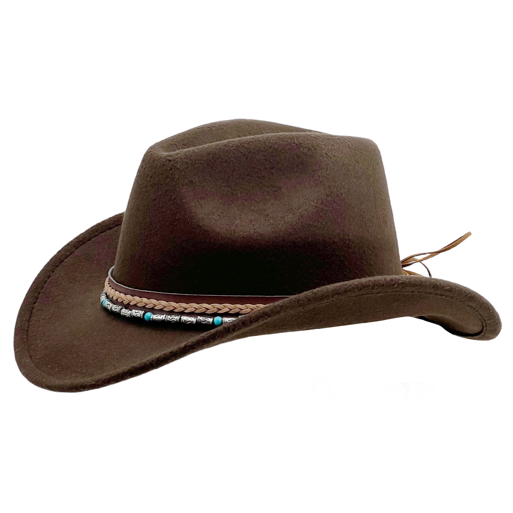 Brown Bead – Woven Band