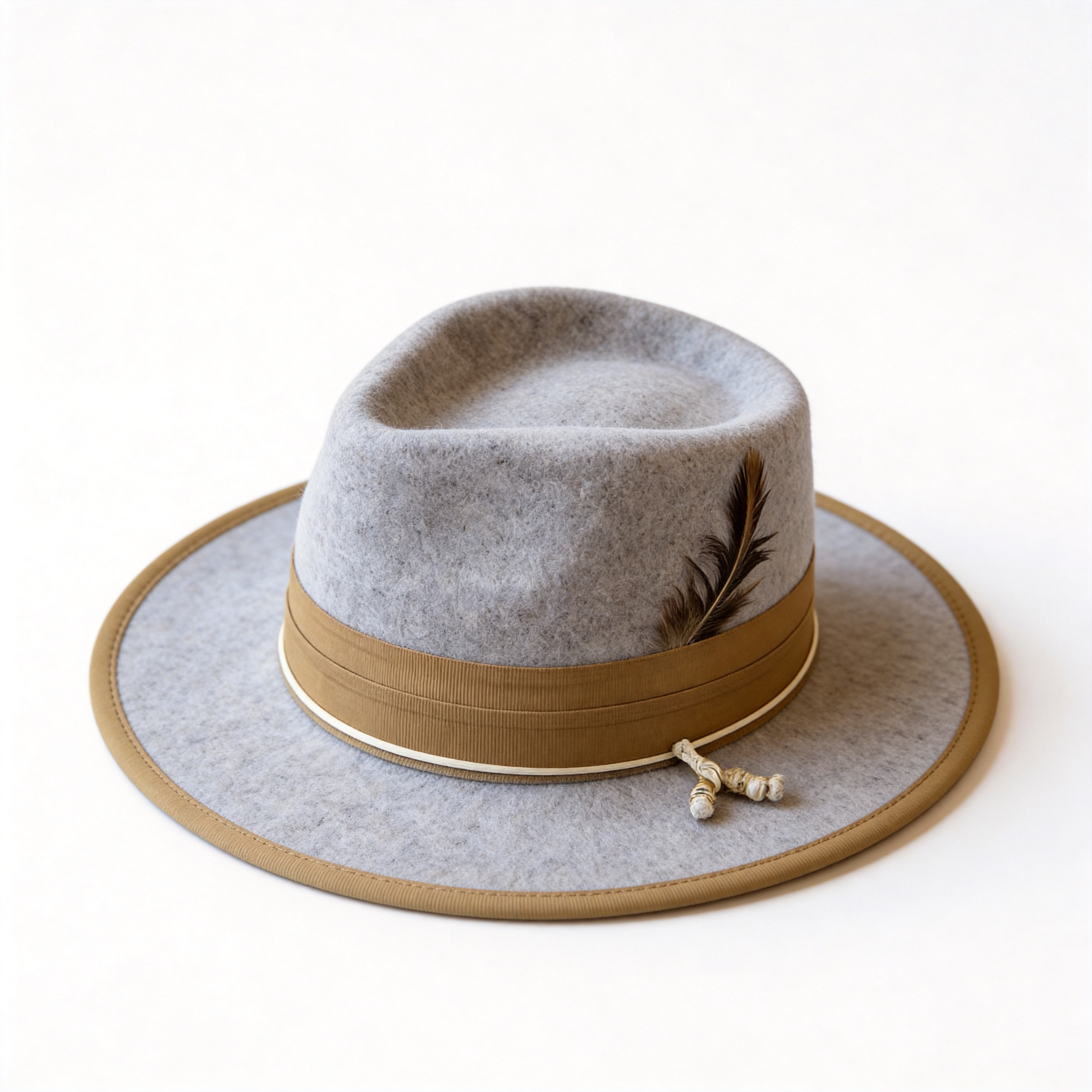 Modern Stone Hat Fedora Refined Cord & Clasp