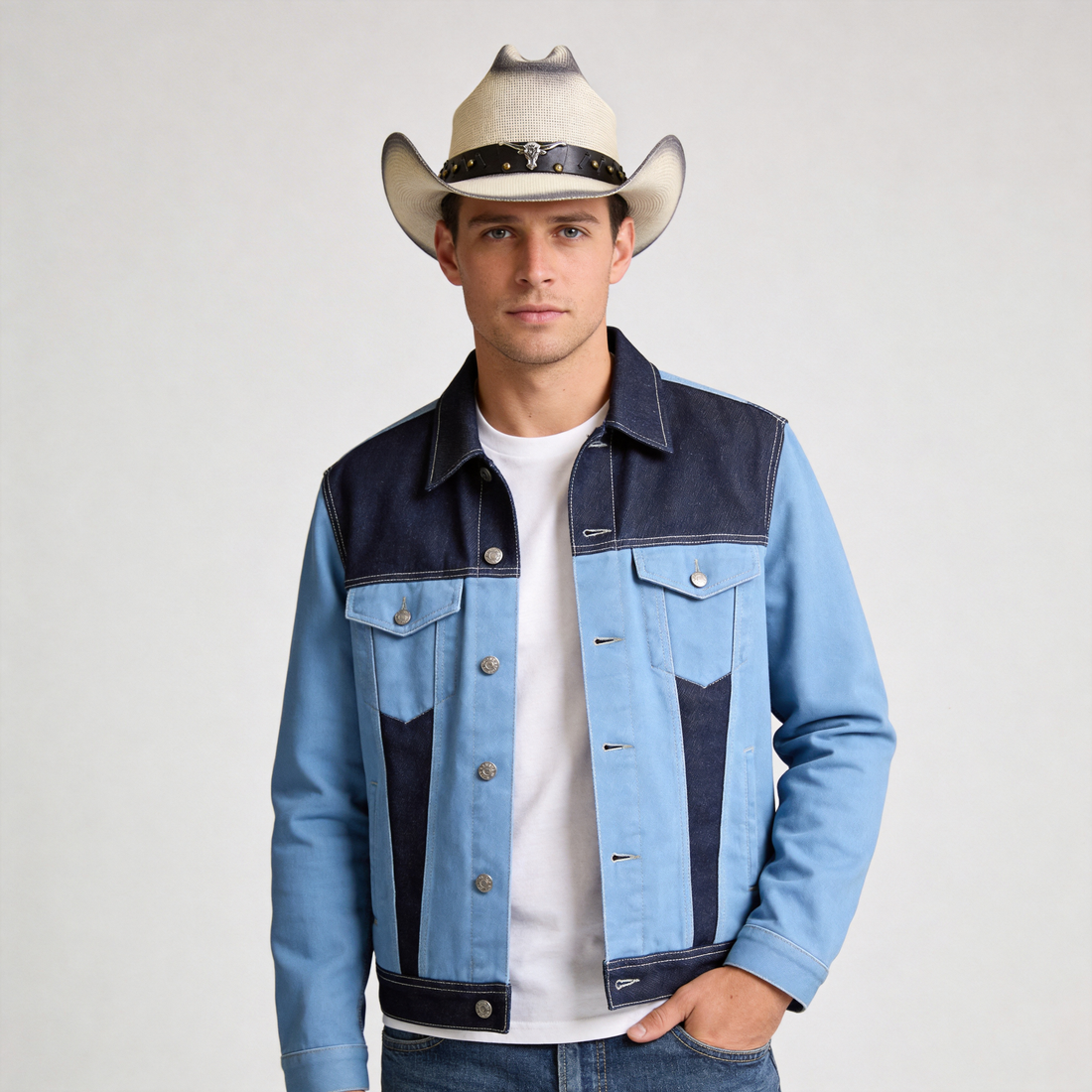 Western Hat – Custom Leather & Metal Detail