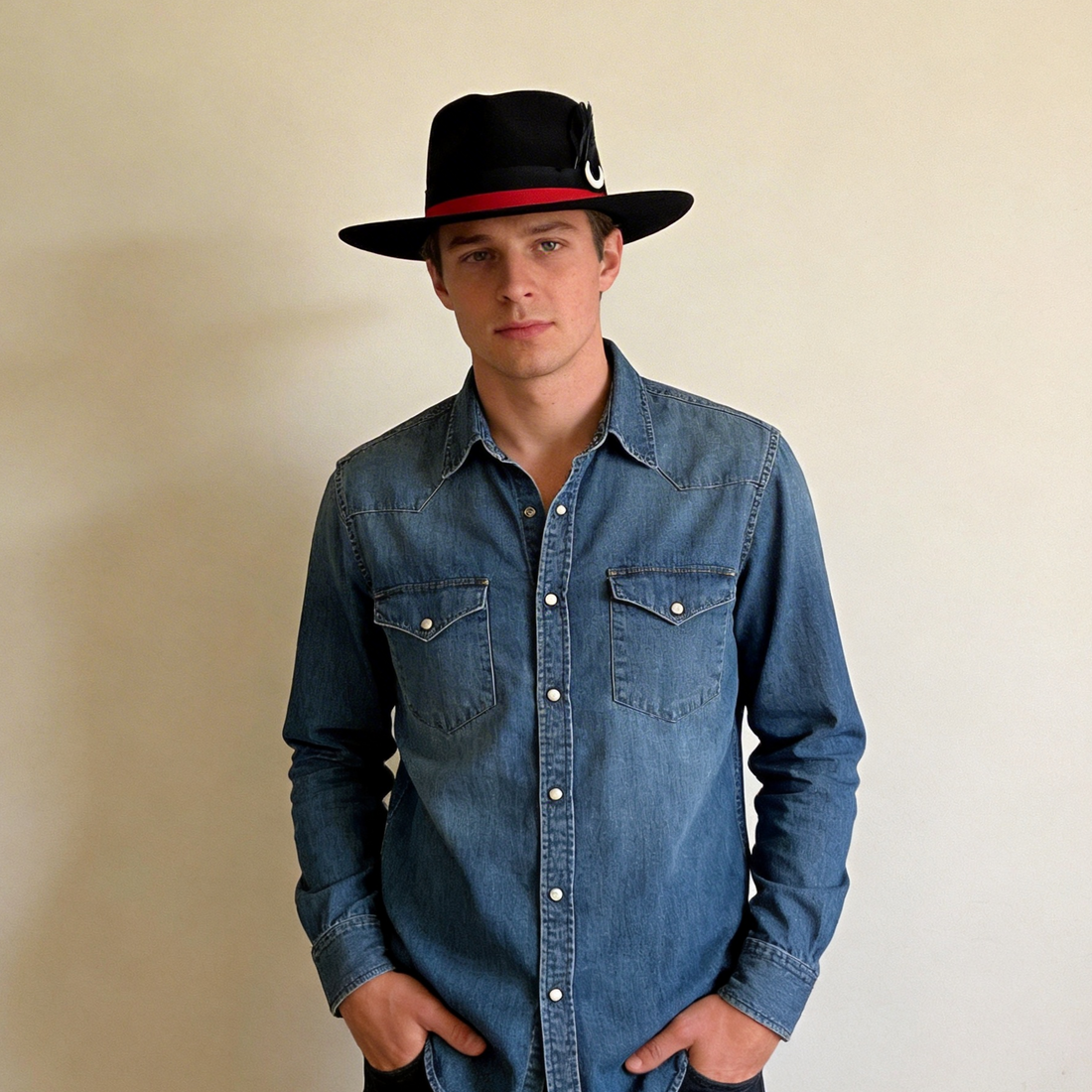 Modern Fedora – Ivory Crescent Detail