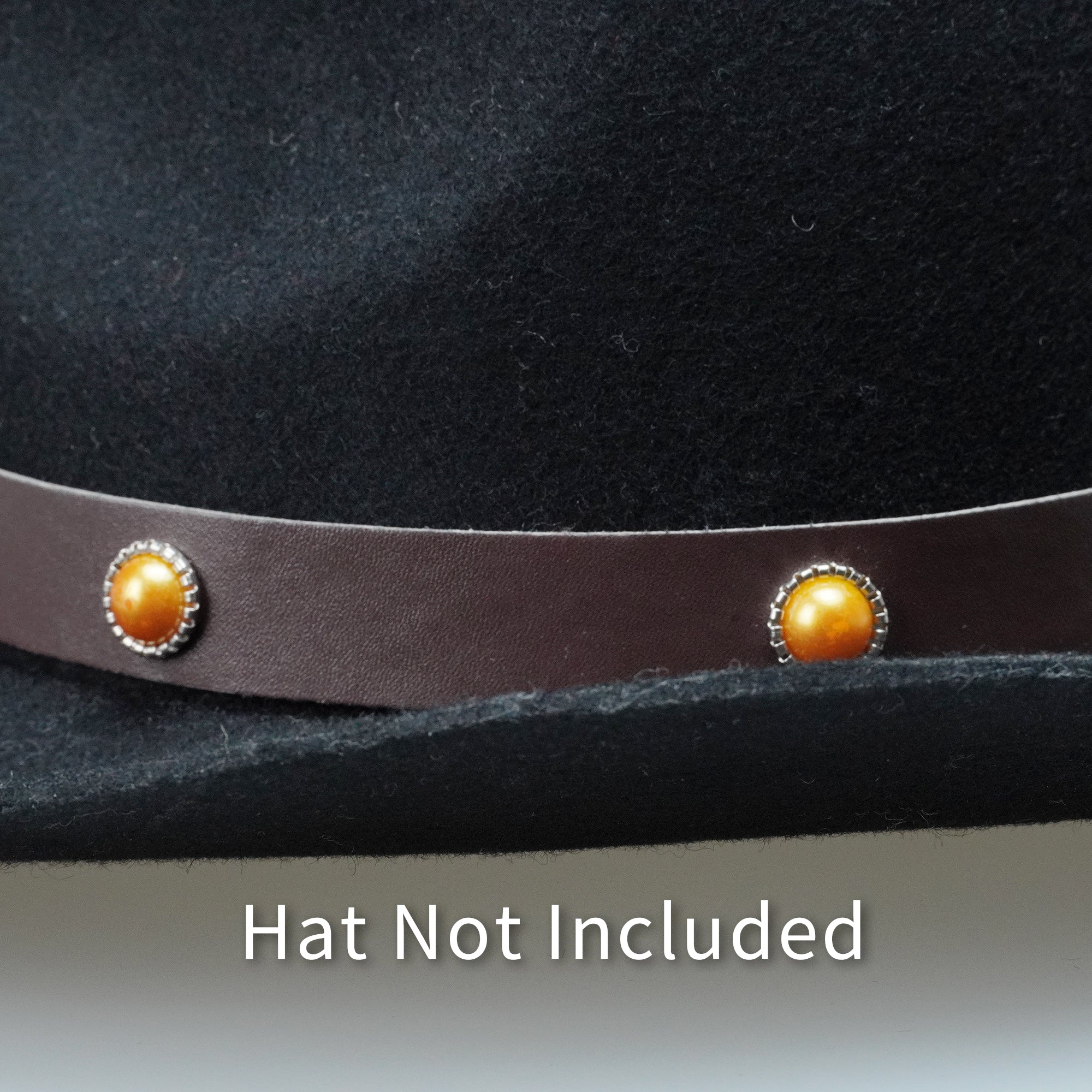 ROYAL CROWN LEATHER HAT BAND