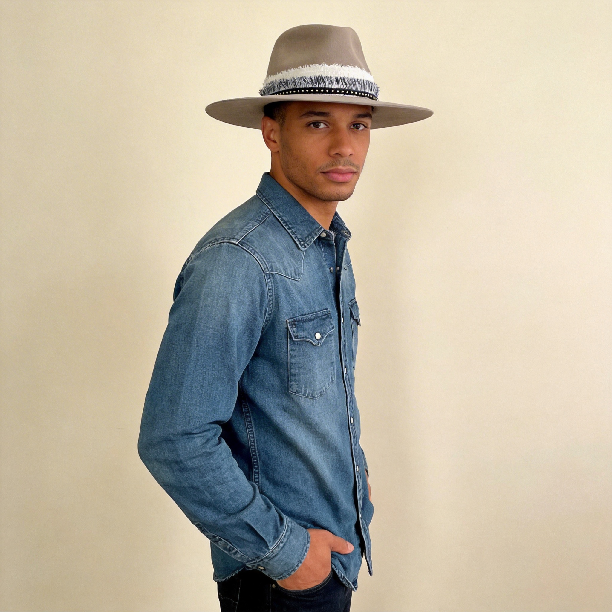Premium Felt Hat – Custom Woven Trim