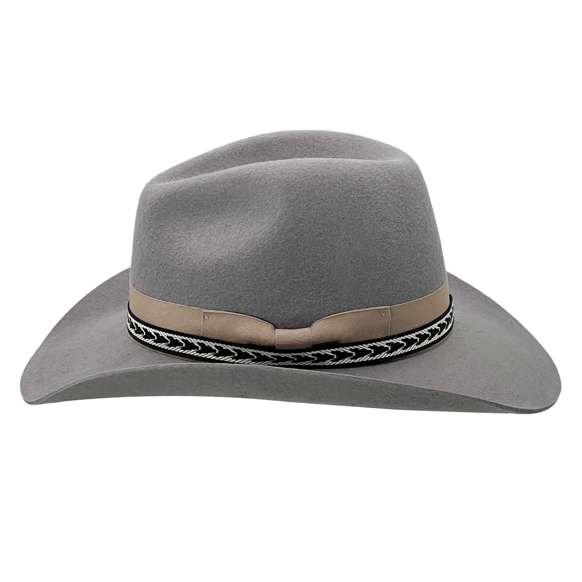 Light Gray Cowboy Hat – Woven Band