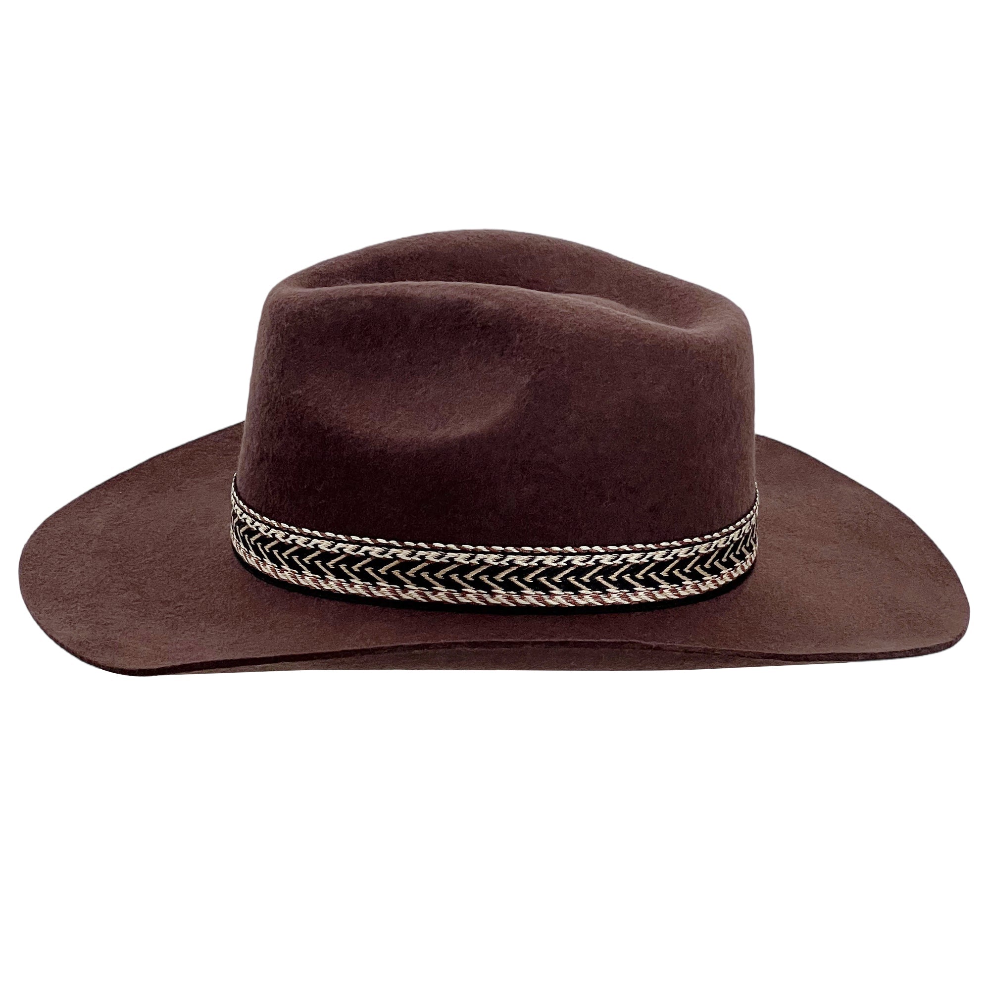 Brown Cowboy – Woven Band Detail