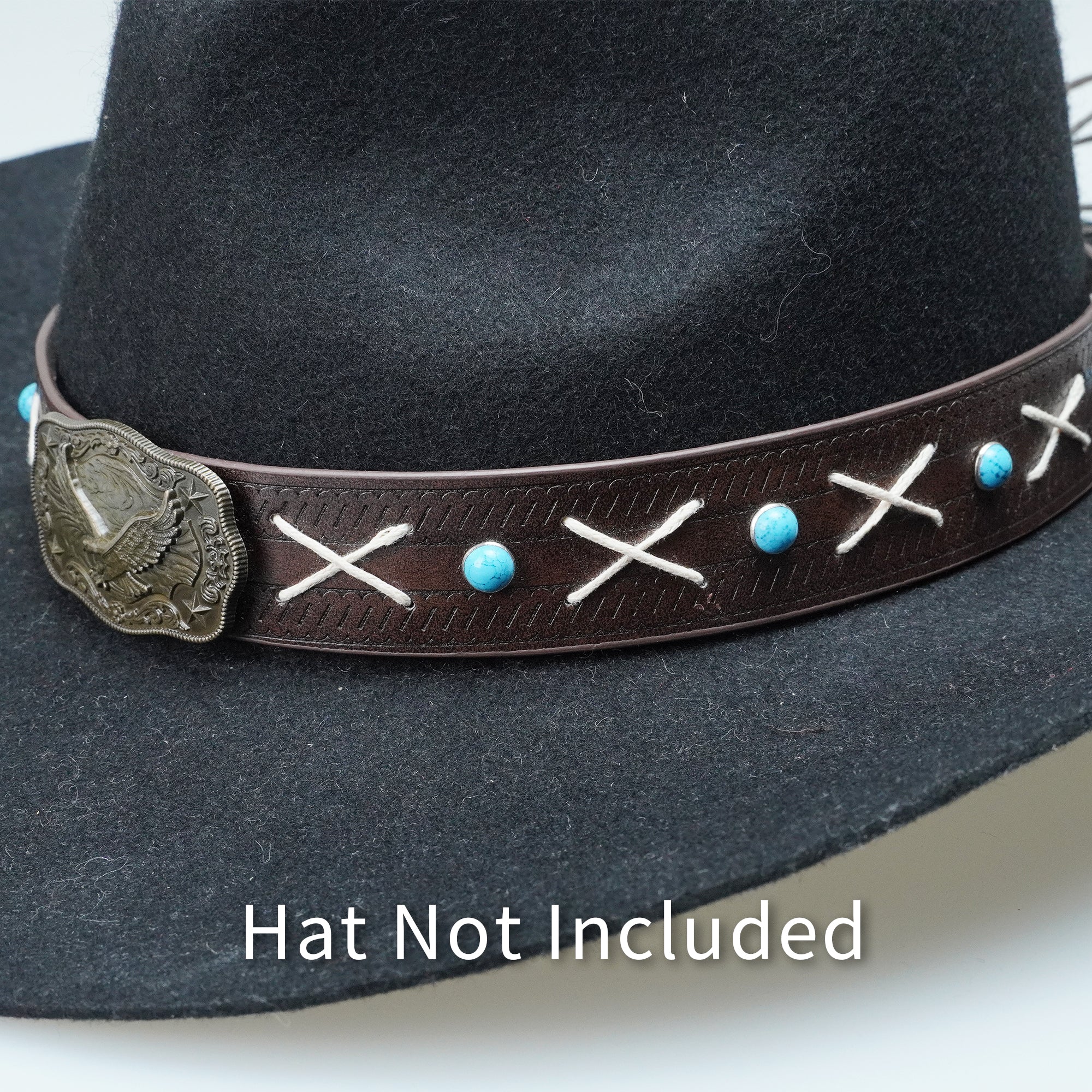 EAGLE METAL LEATHER HAT BAND