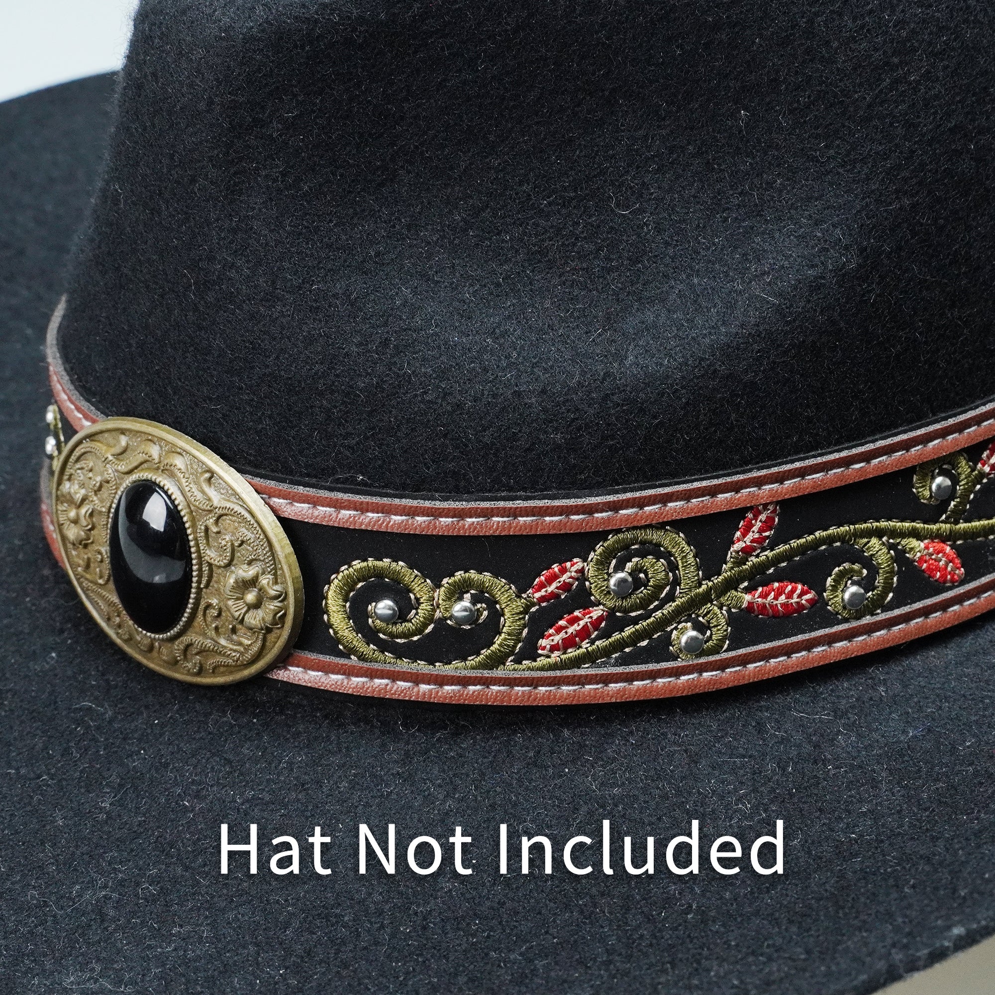 ENGRAVED METAL EMBROIDERY HAT BAND