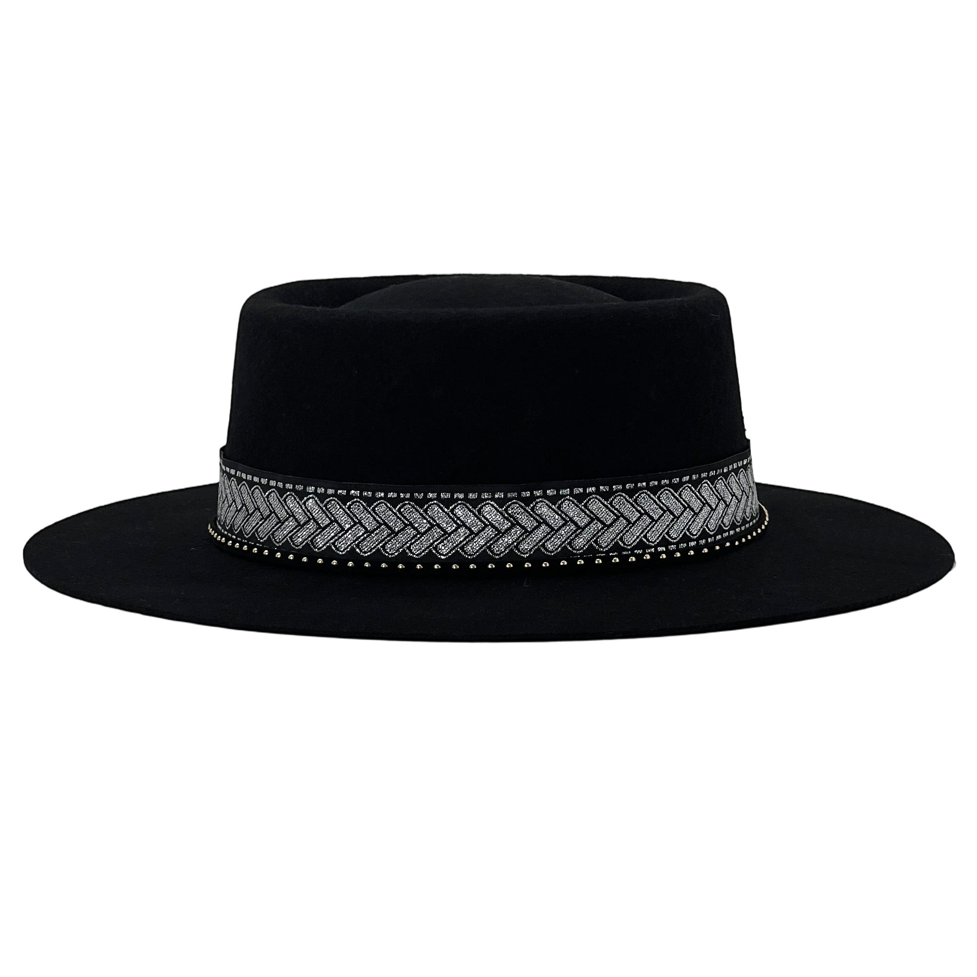 Artisan Black Gambler – Wide Flat Brim