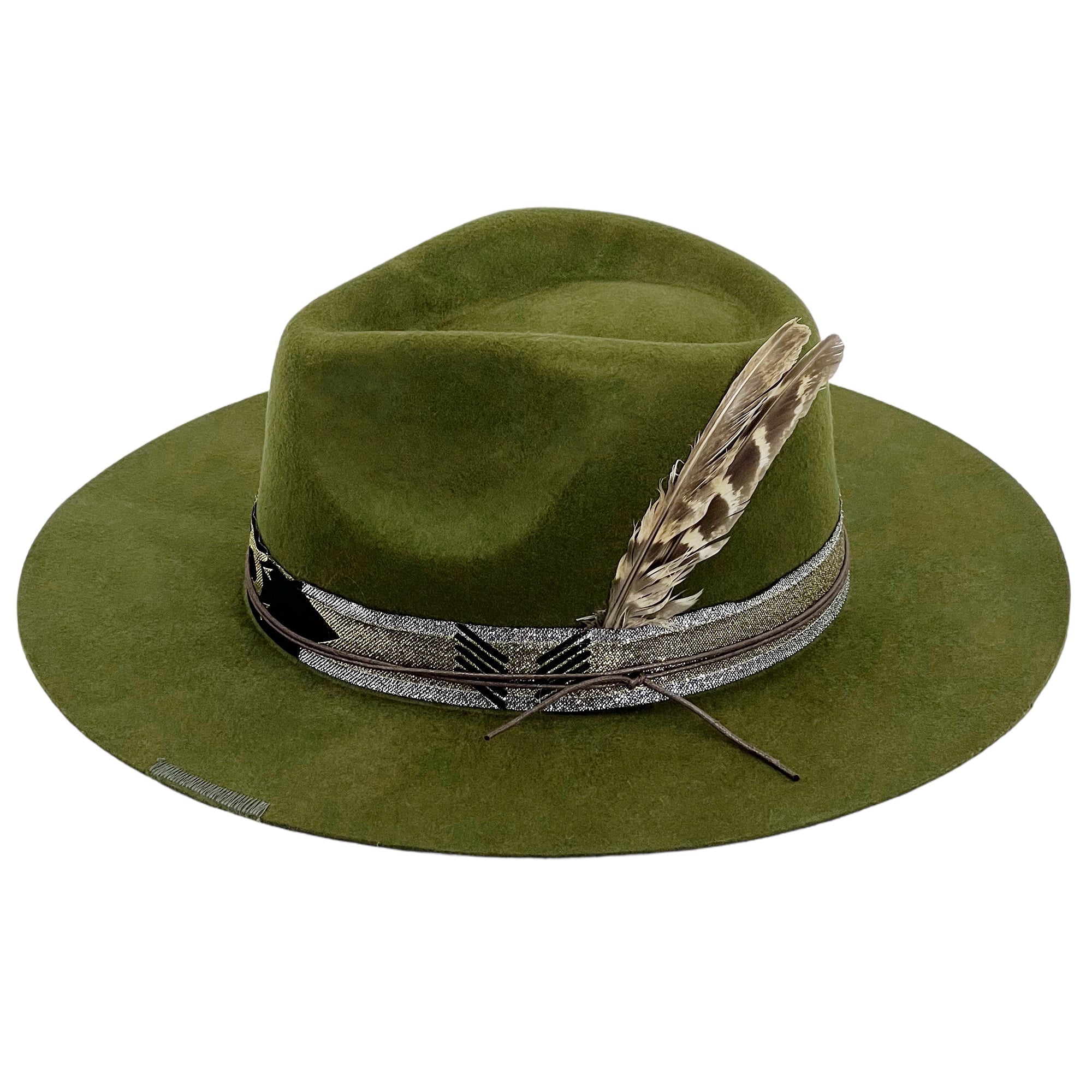Olive Fedora – Print & Feather