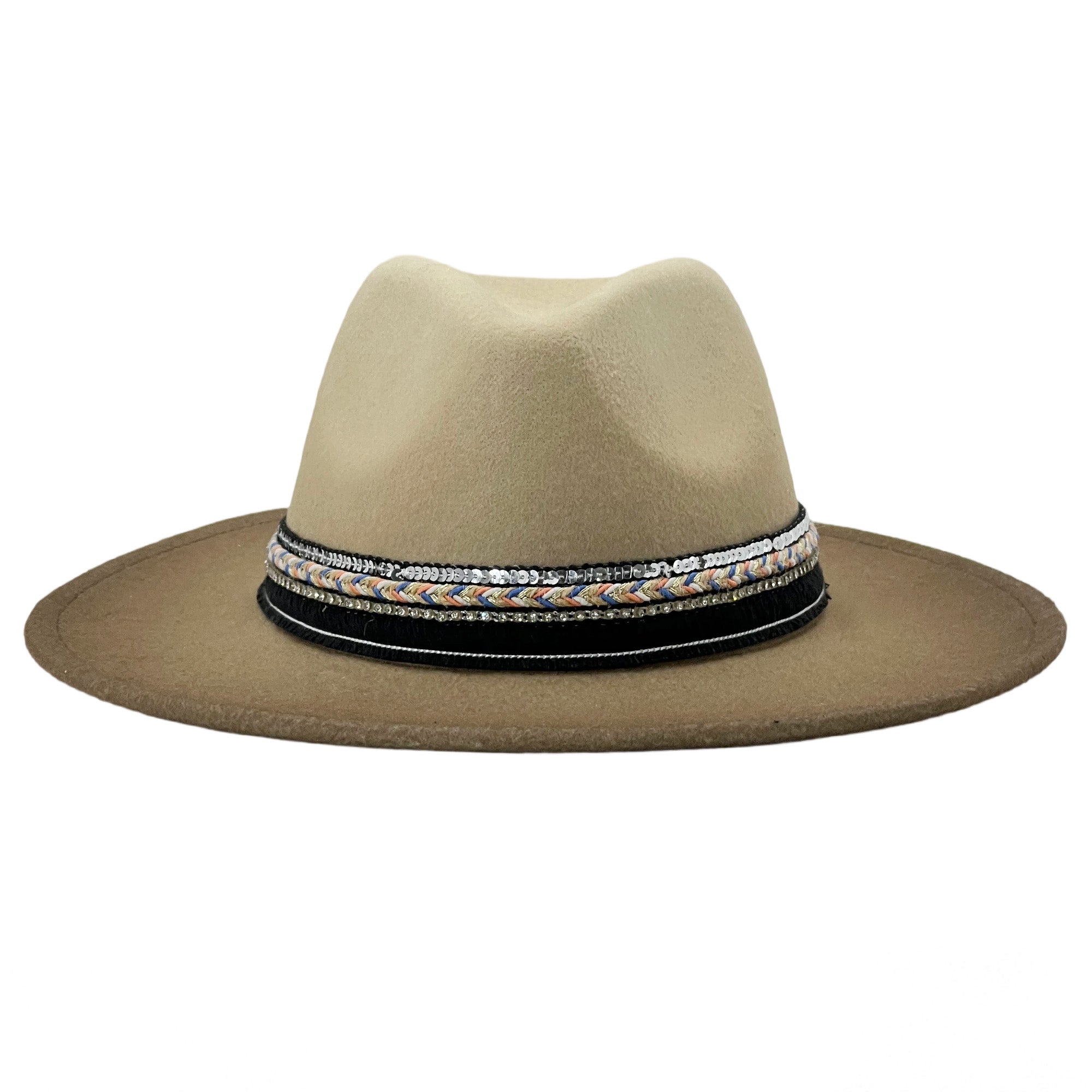 Gradient Felt Hat – Custom Fabric Trim
