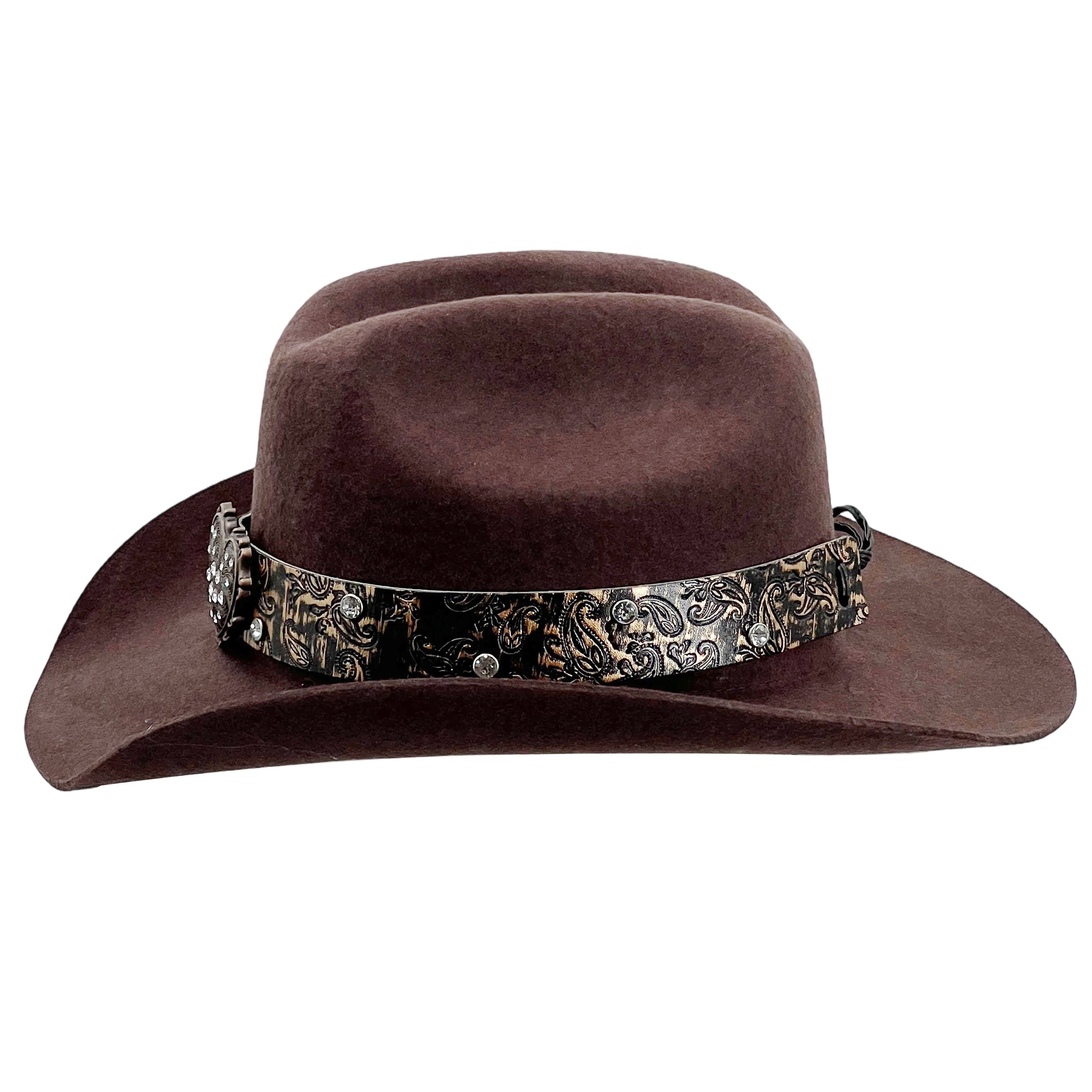 Brown Cowboy – Heart & Diamond Charms