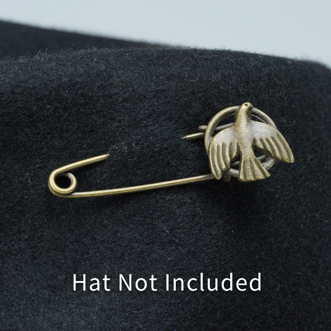 VINTAGE COPPER DOVE HAT PIN