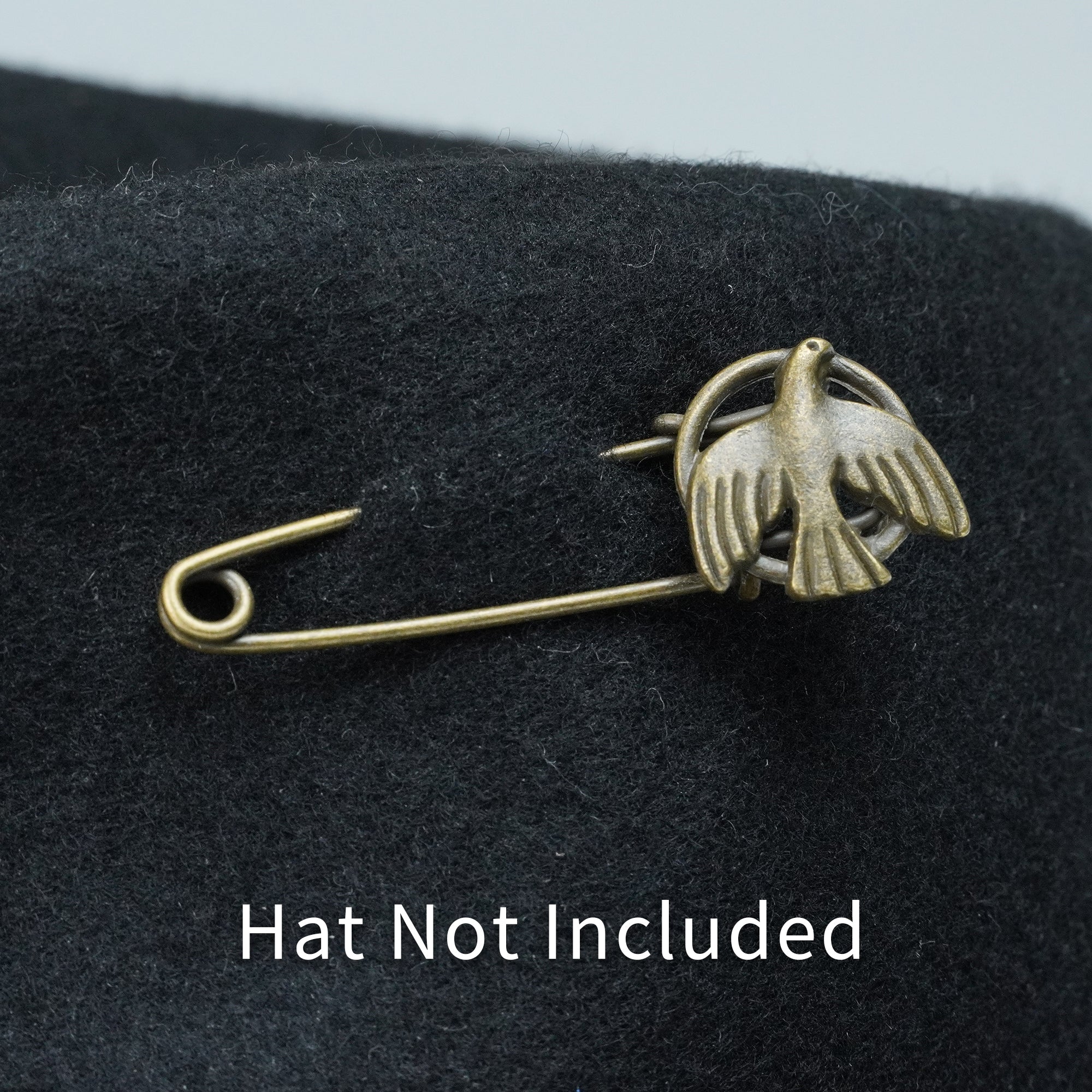 VINTAGE COPPER DOVE HAT PIN