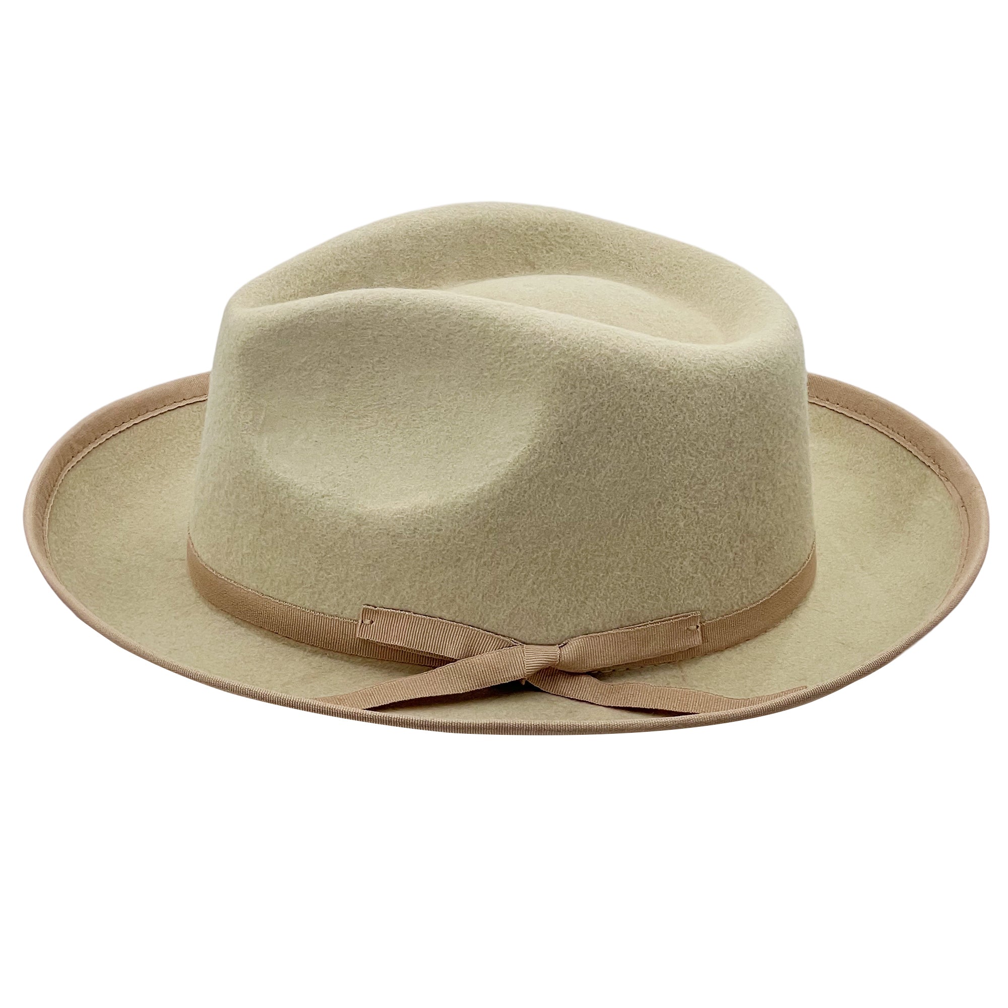 Oatmeal Fedora – Knotted Cord Band