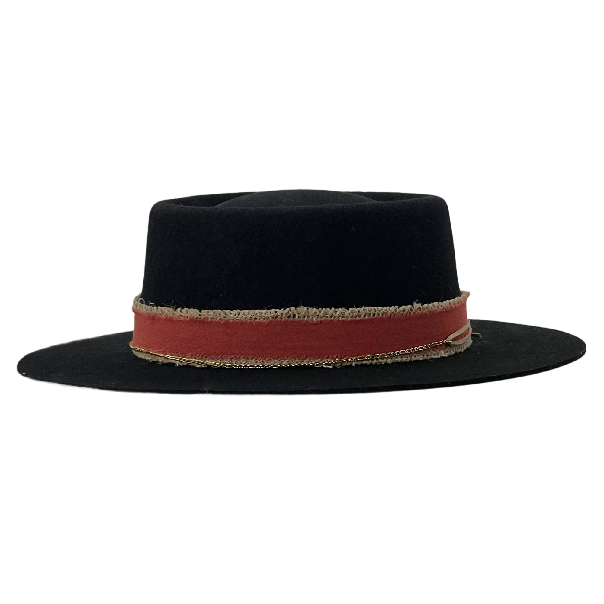 Custom Fabric Gambler Hat – Deep Black