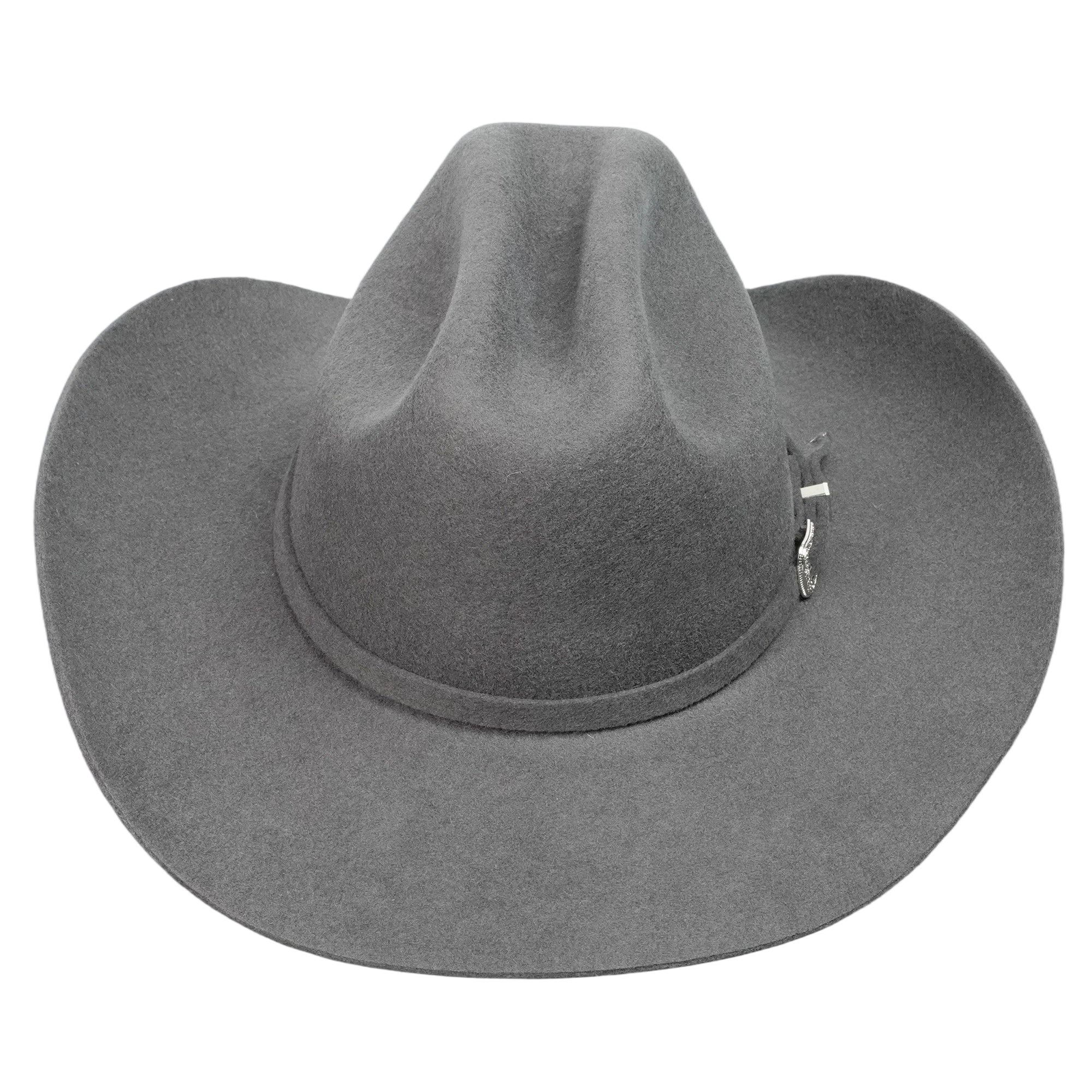 Classic Cattleman Western Hat - Gray with Thin Strap