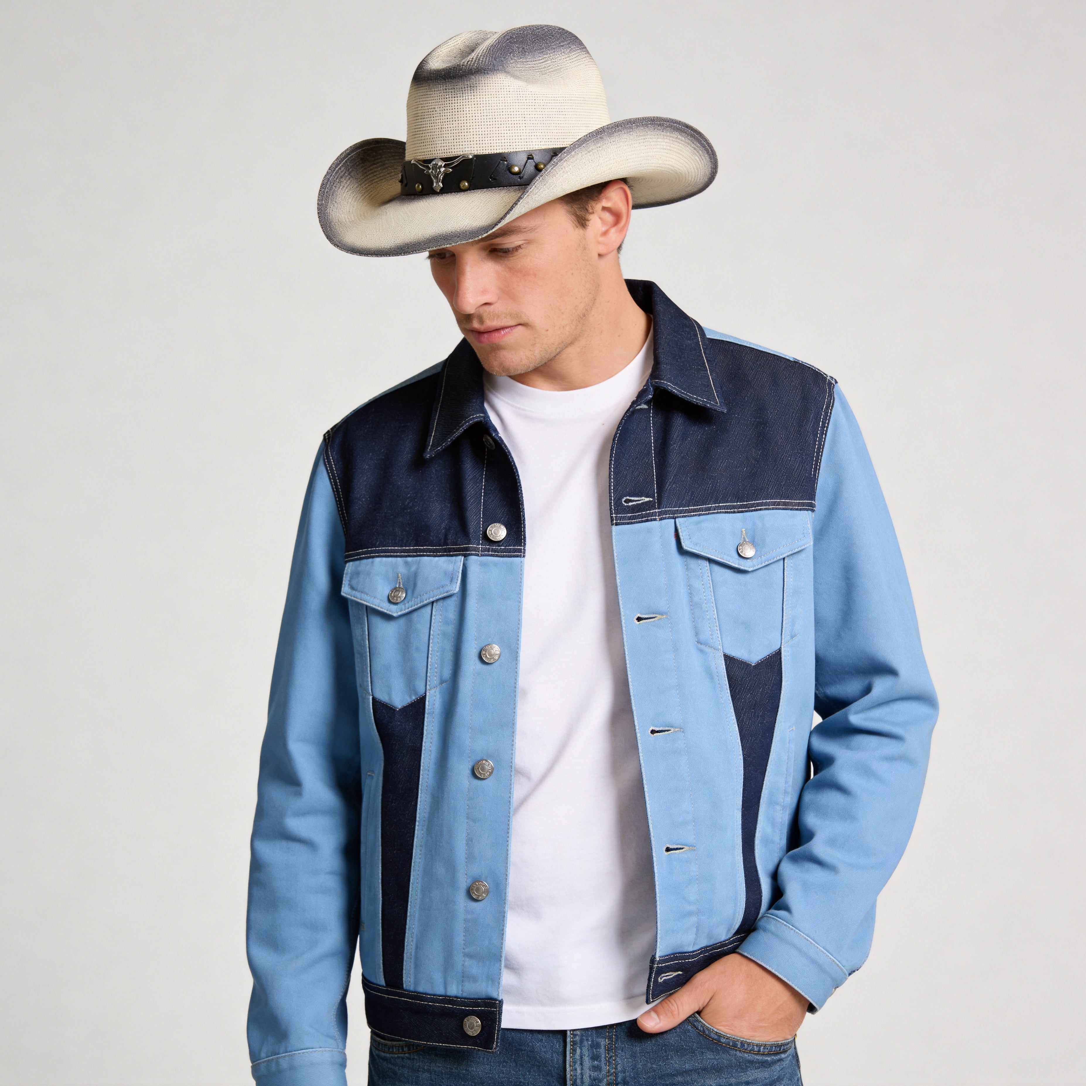 Western Hat – Custom Leather & Metal Detail