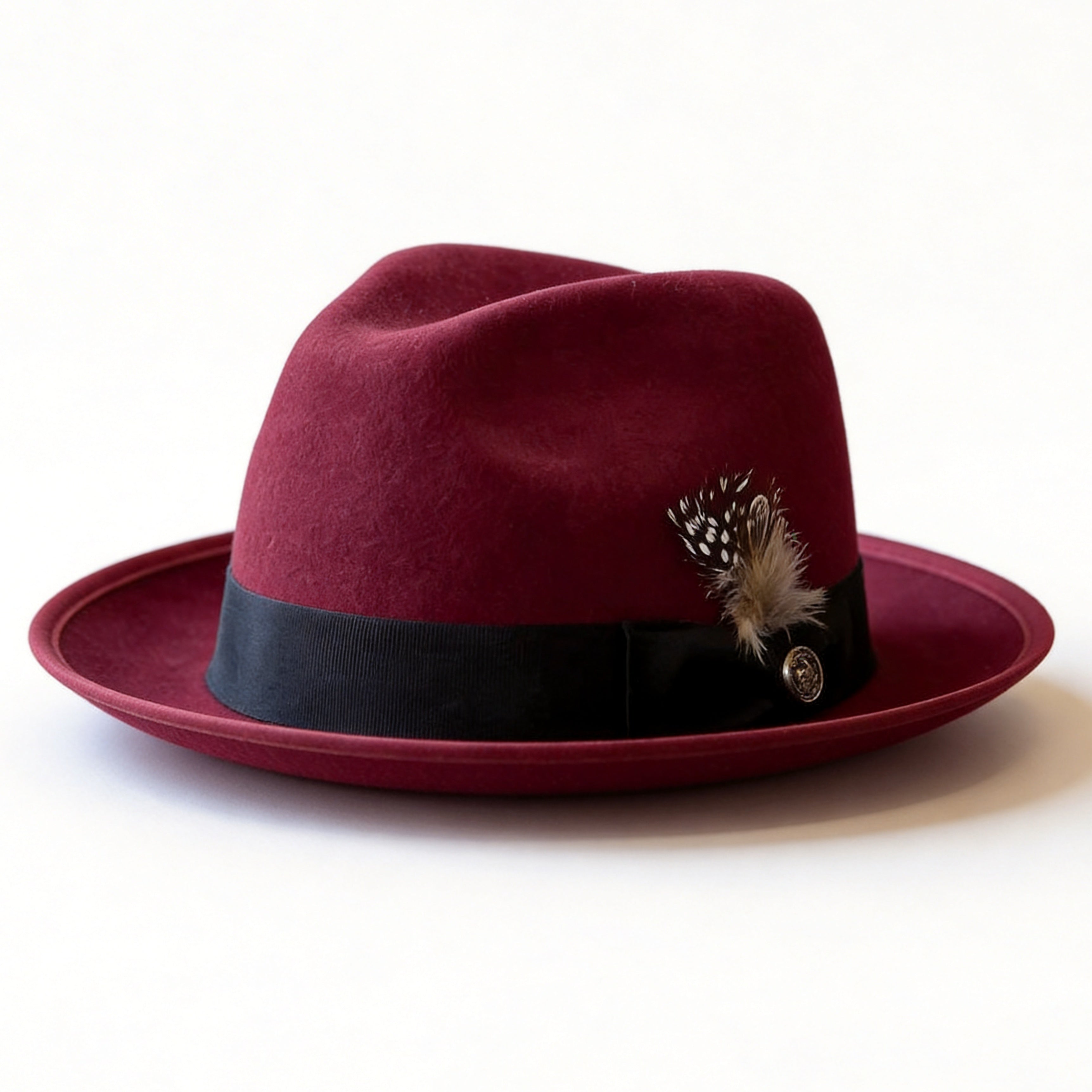 Burgundy Fedora Hat