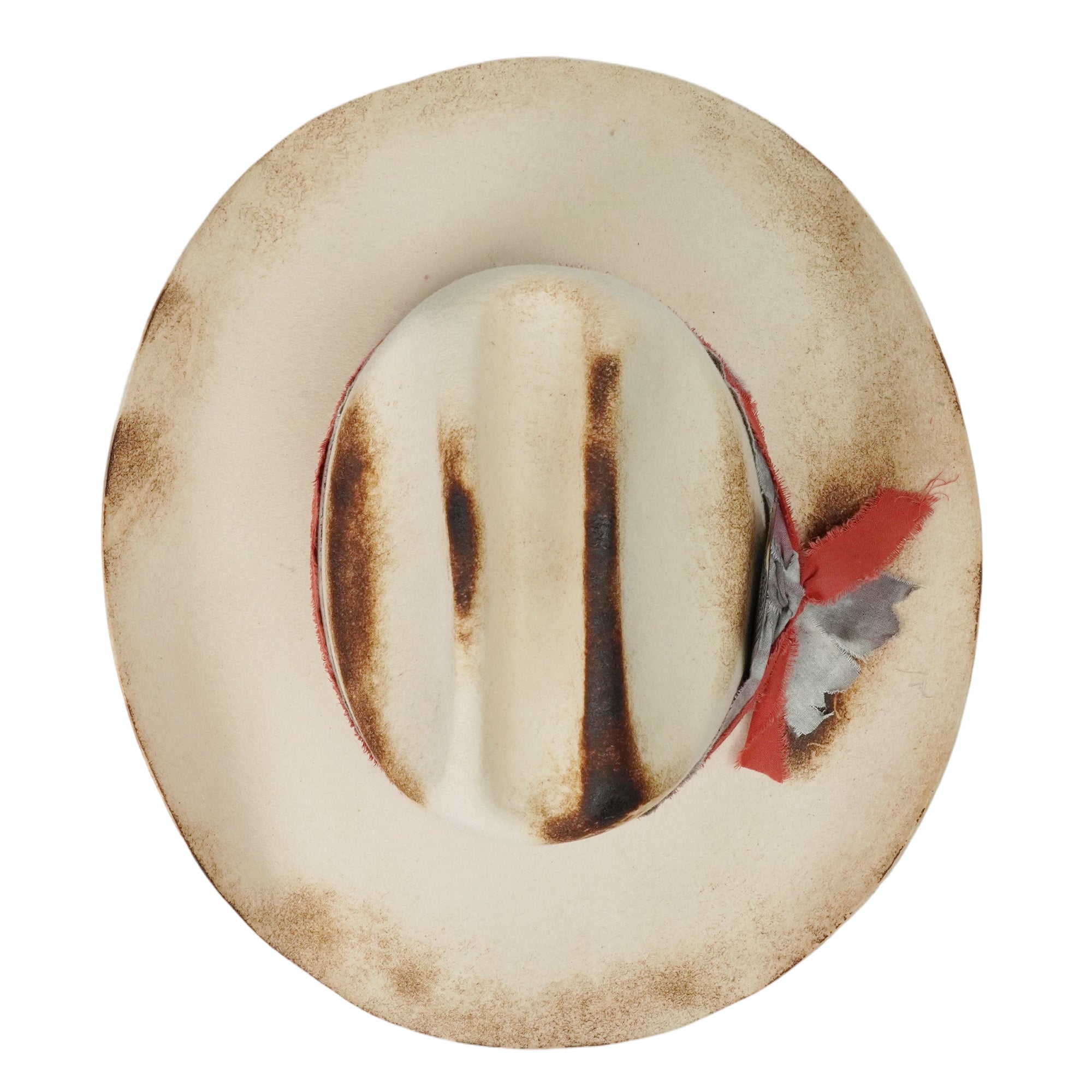 Western-Inspired Felt Hat – Rolled Brim, Artisan Touch