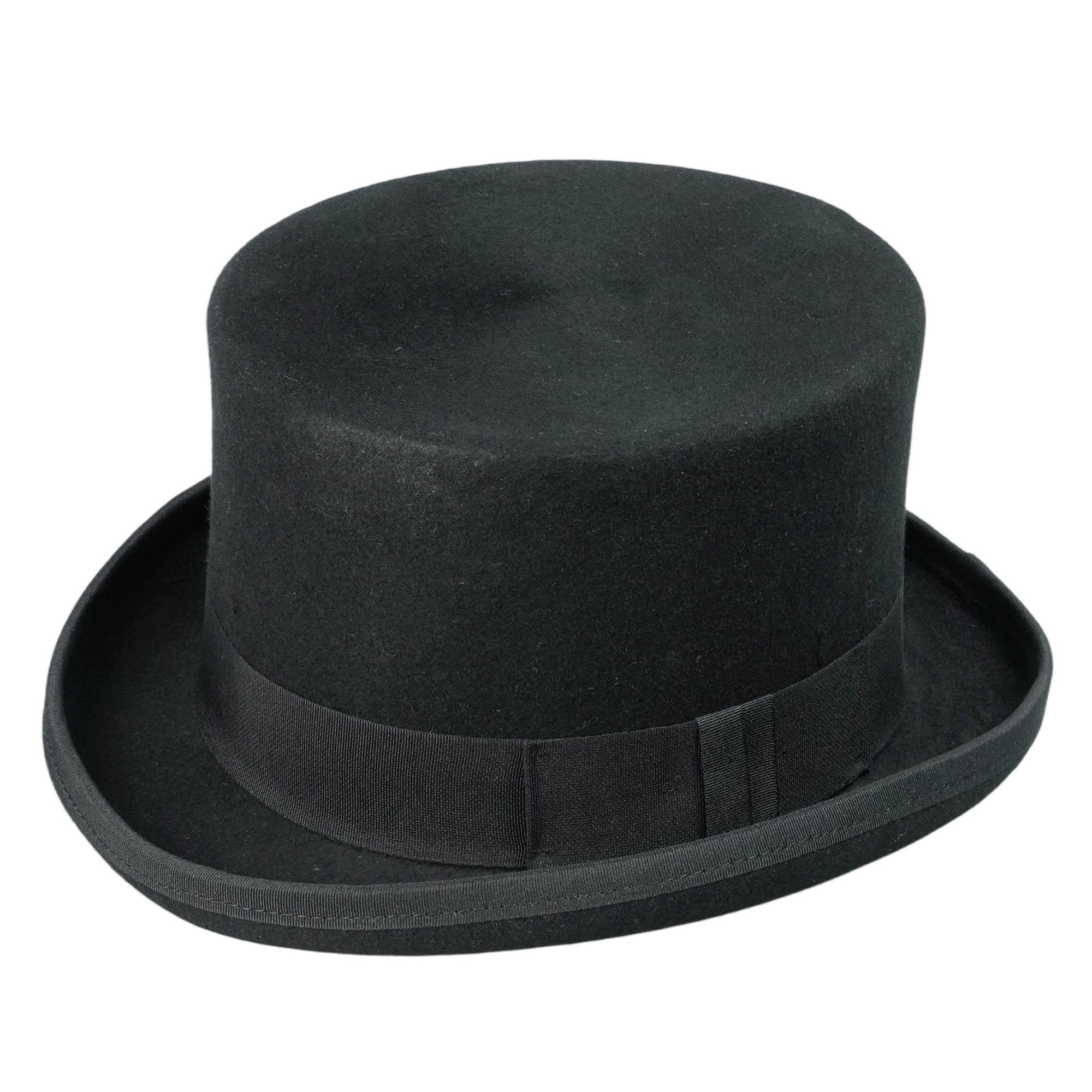 Elegant High-Crown Hat – Subtle Bow Accent