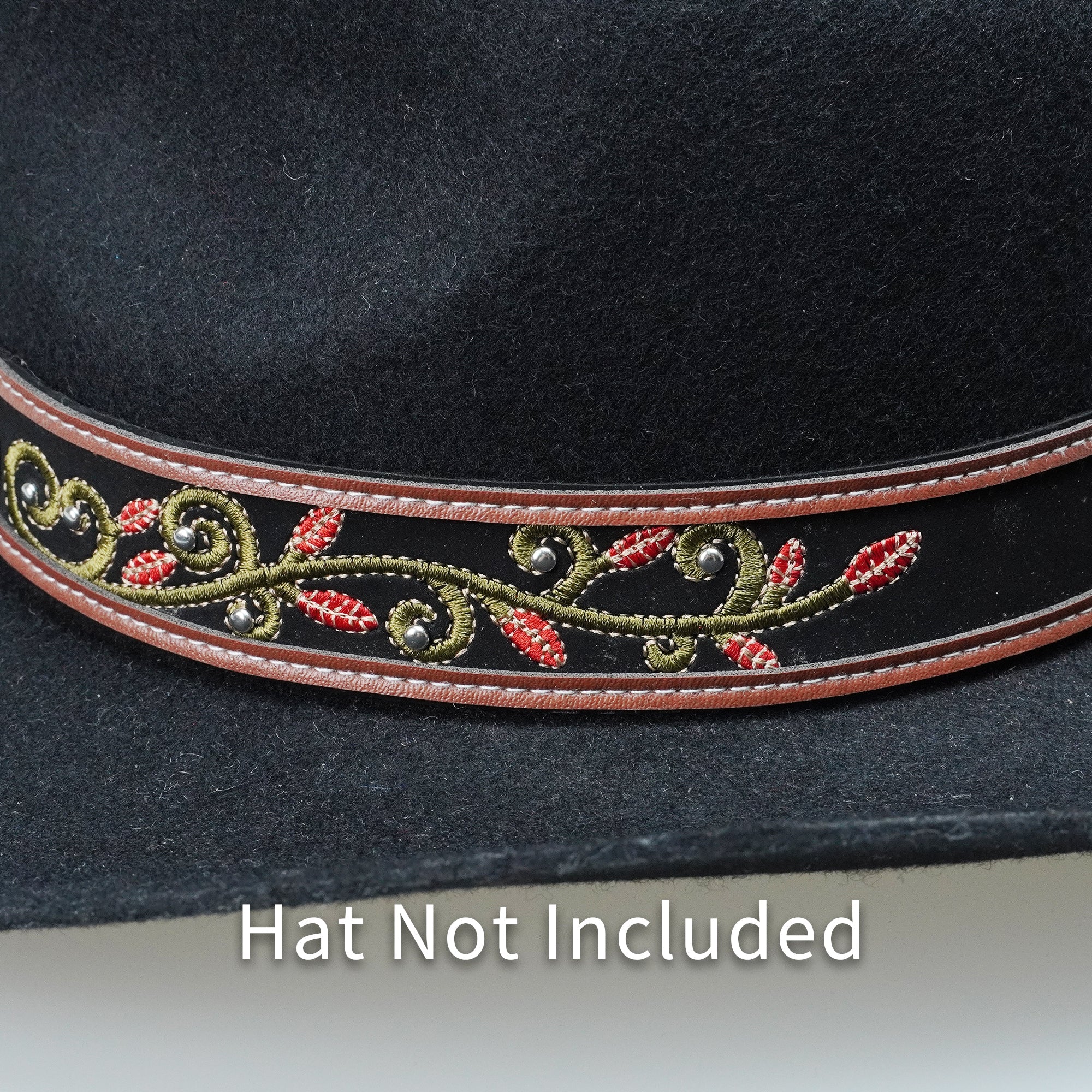 ENGRAVED METAL EMBROIDERY HAT BAND