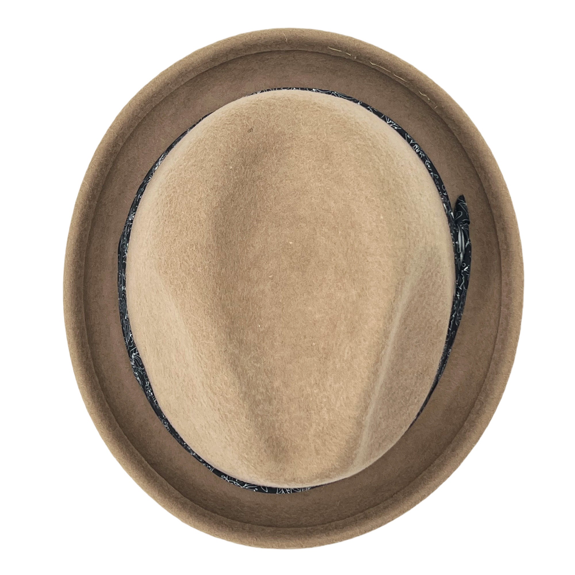 Modern Felt Fedora – Printed Accent