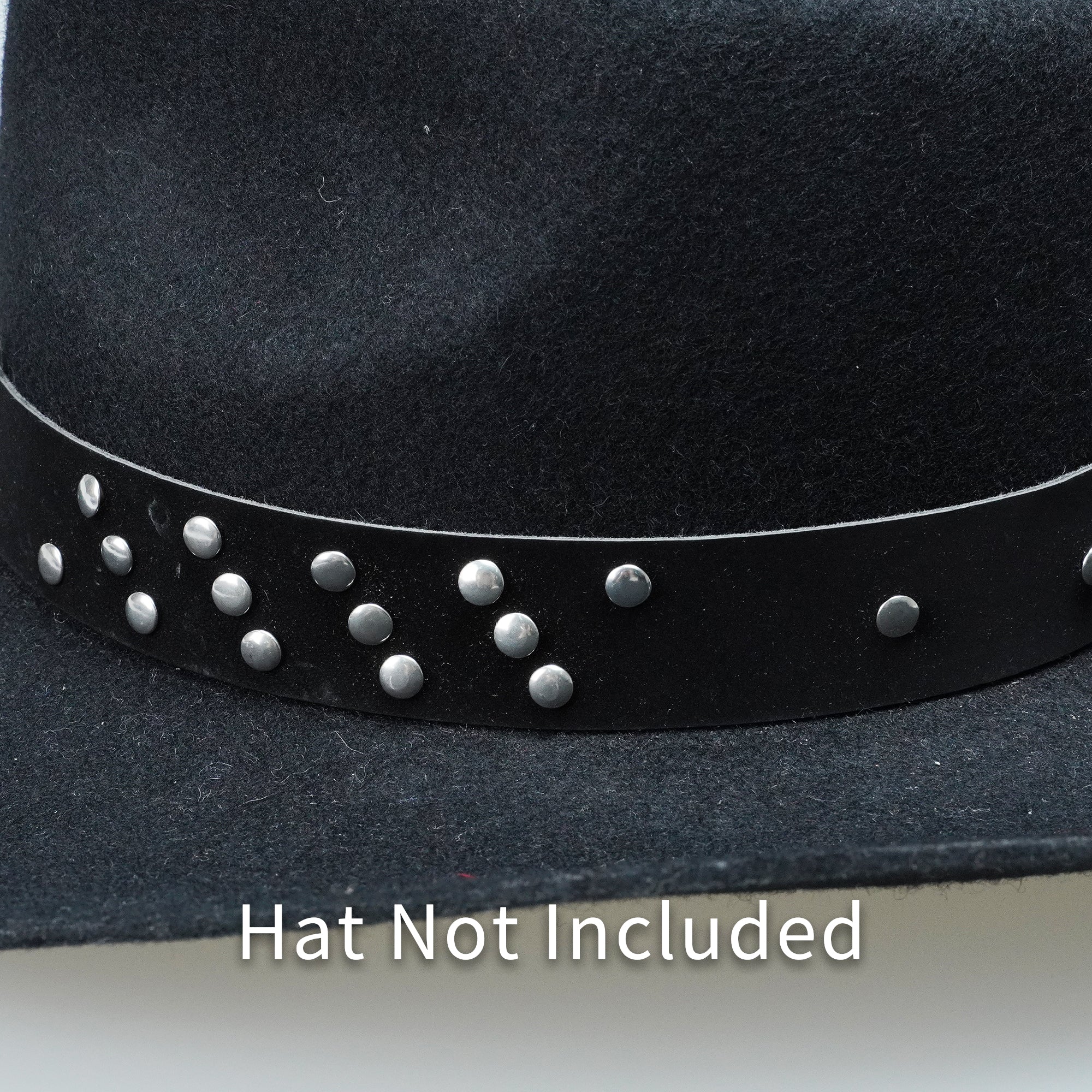 BULL HEAD METAL LEATHER HAT BAND