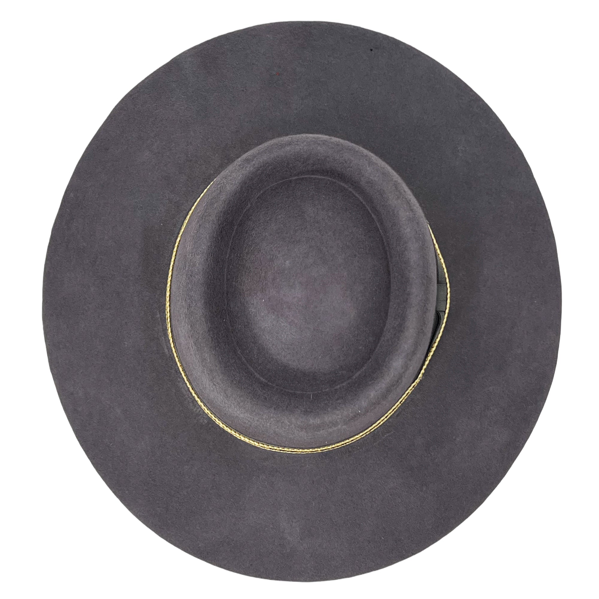 Gray Western Hat – Subtle Metallic Trim