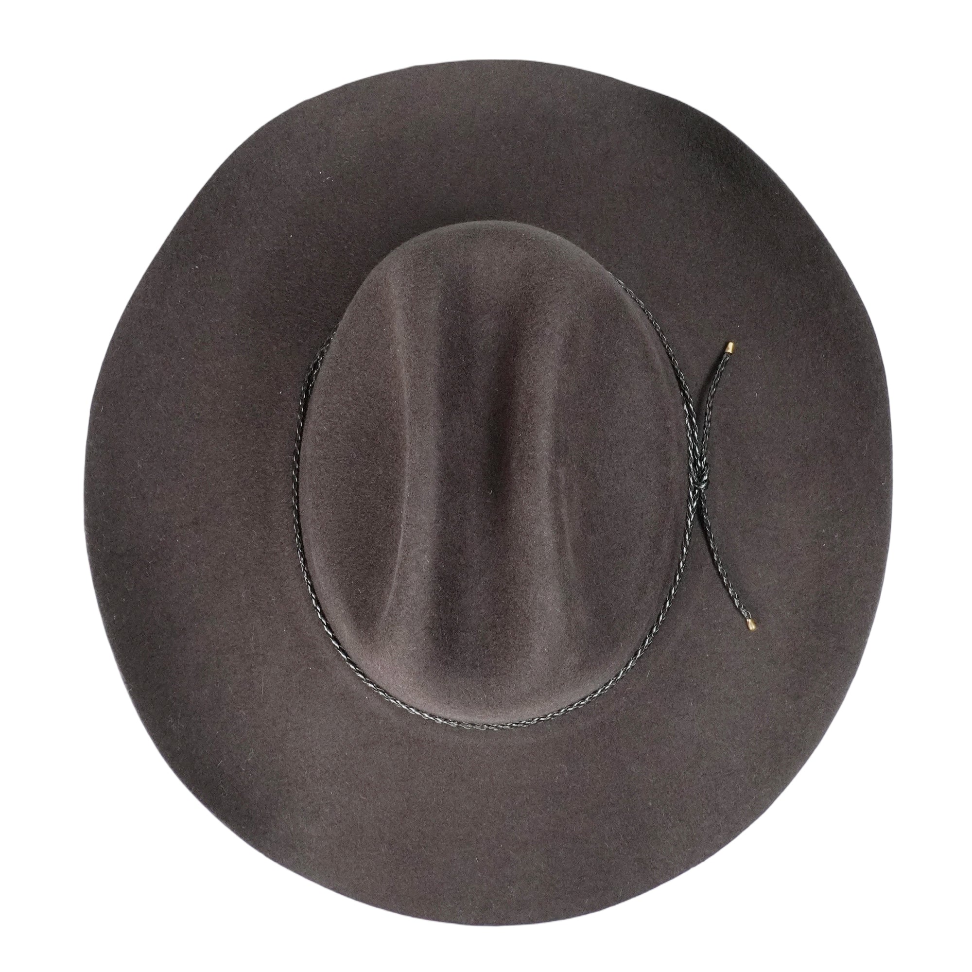 Refined Cattleman Felt Hat – Earthy Tone, Textured Band Finish