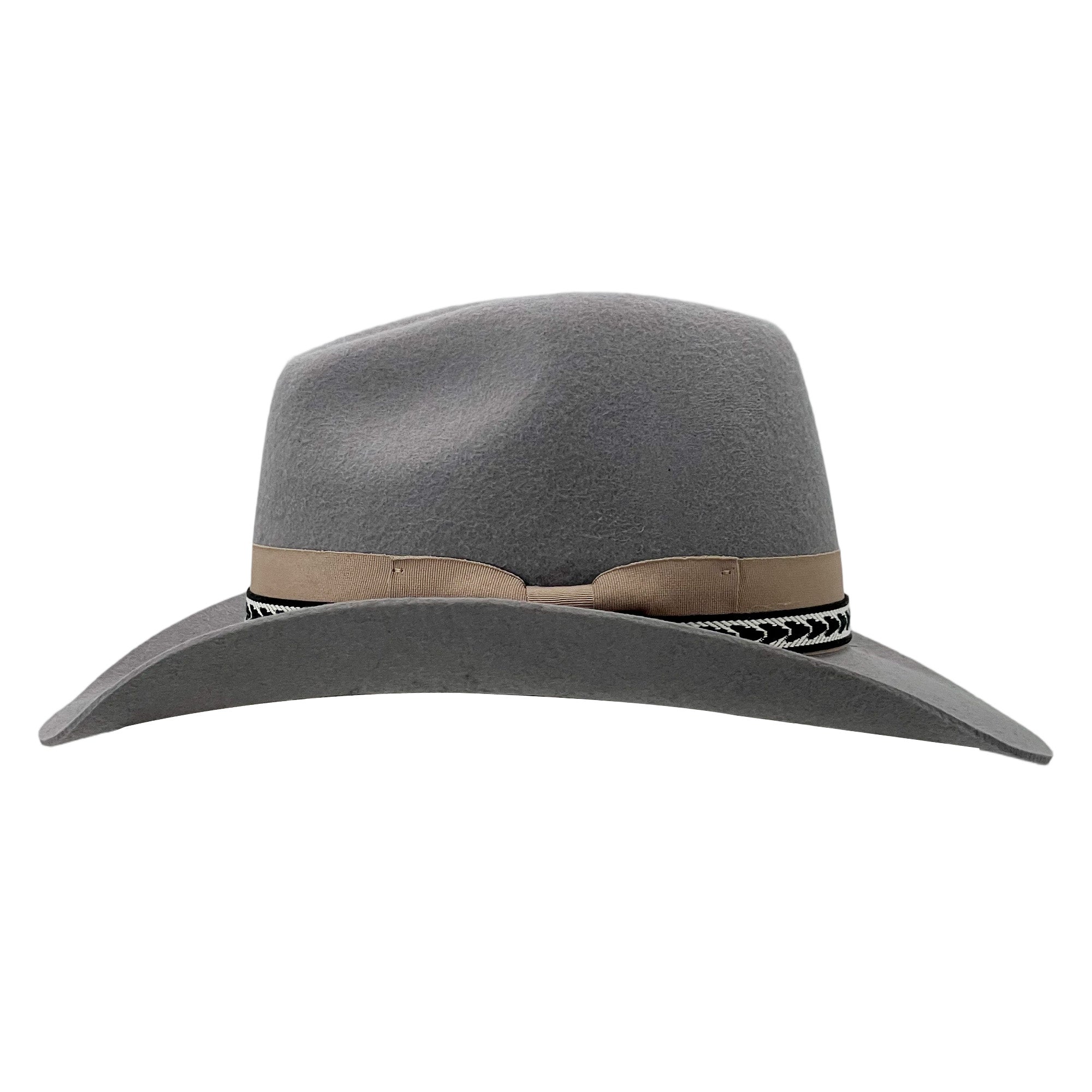 Light Gray Cowboy Hat – Woven Band