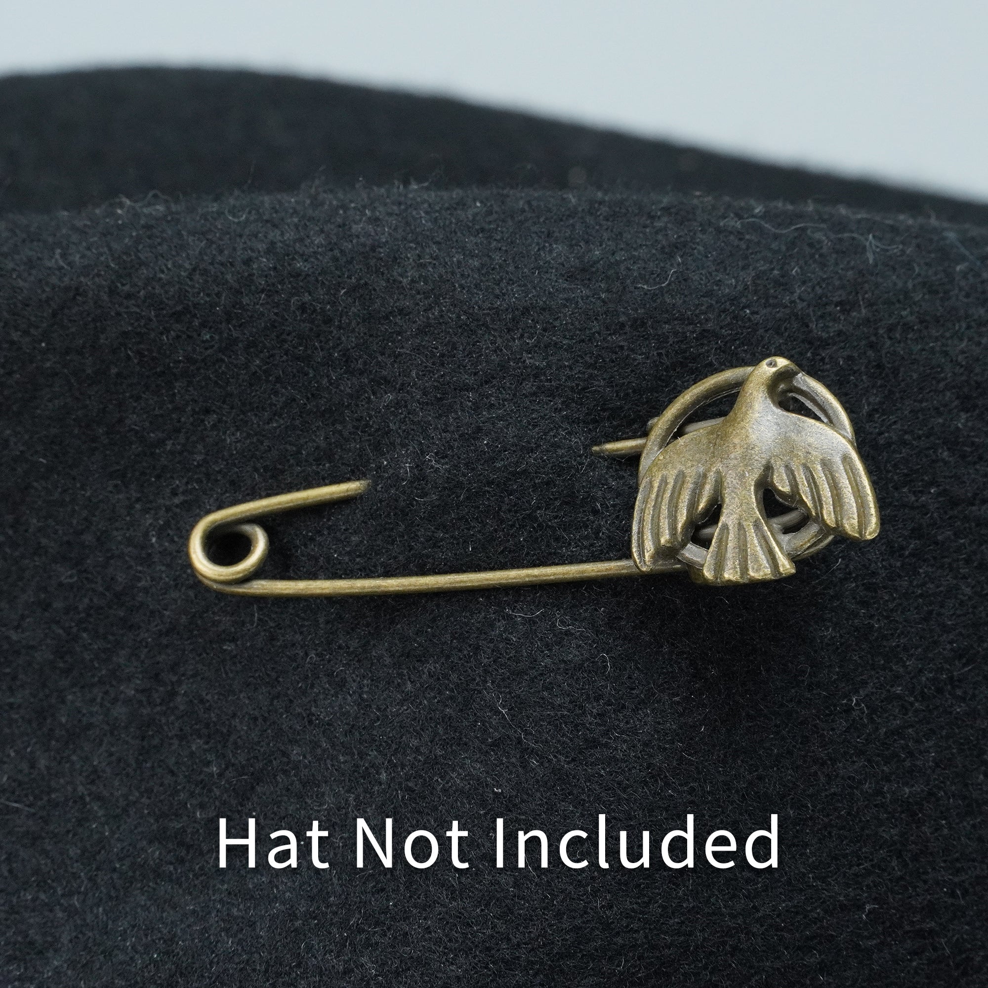 VINTAGE COPPER DOVE HAT PIN
